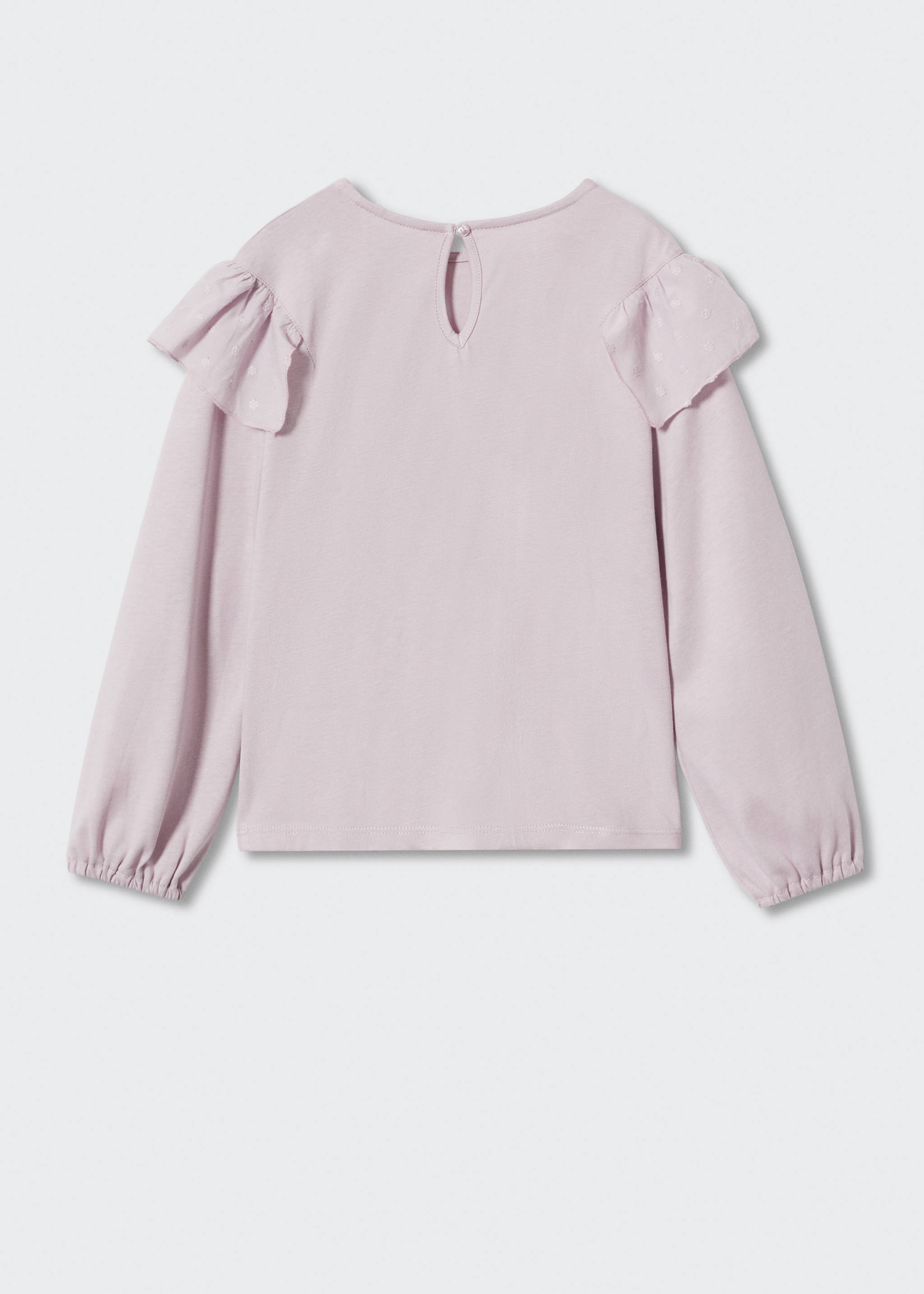 T-shirt manches longues volant - Verso de l’article