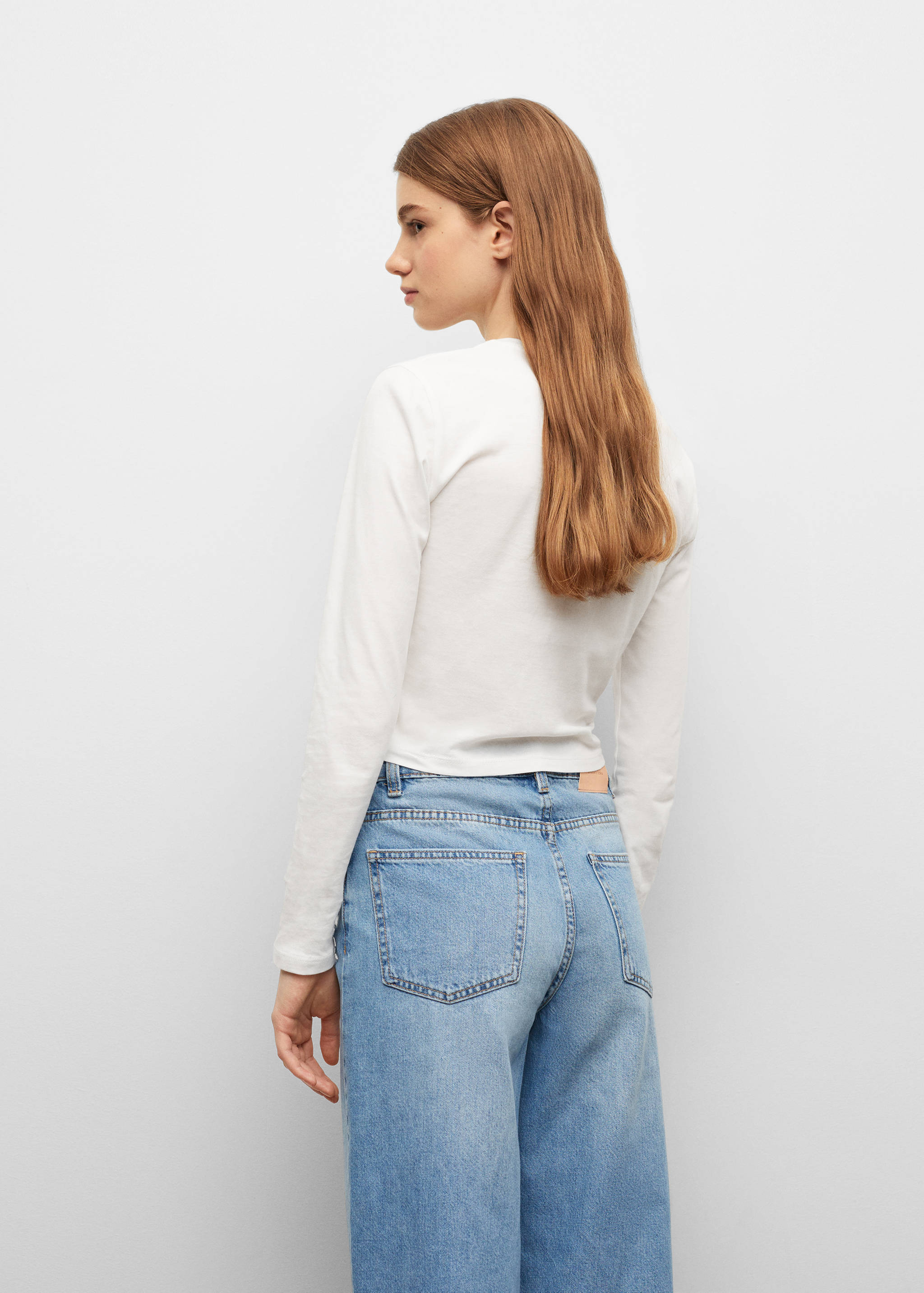 Ruched detail T-shirt - Reverse of the article