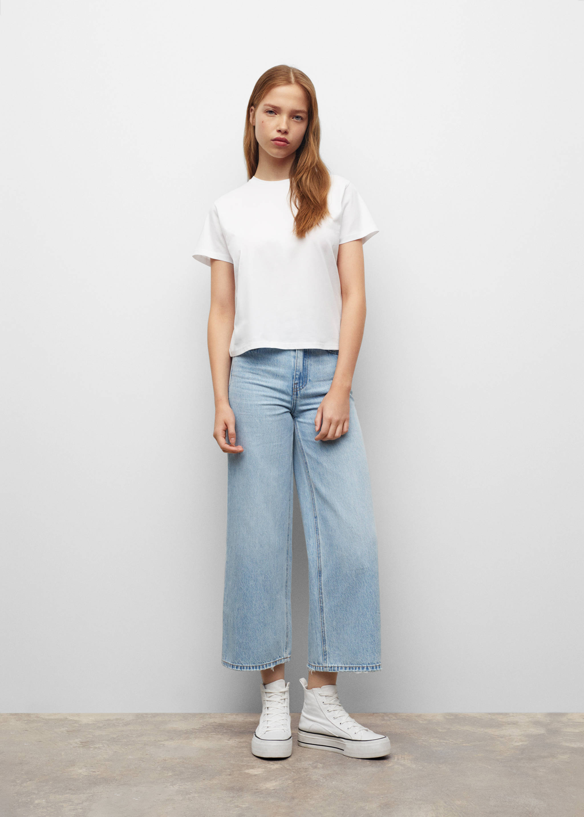 Embroidered cotton T-shirt - General plane