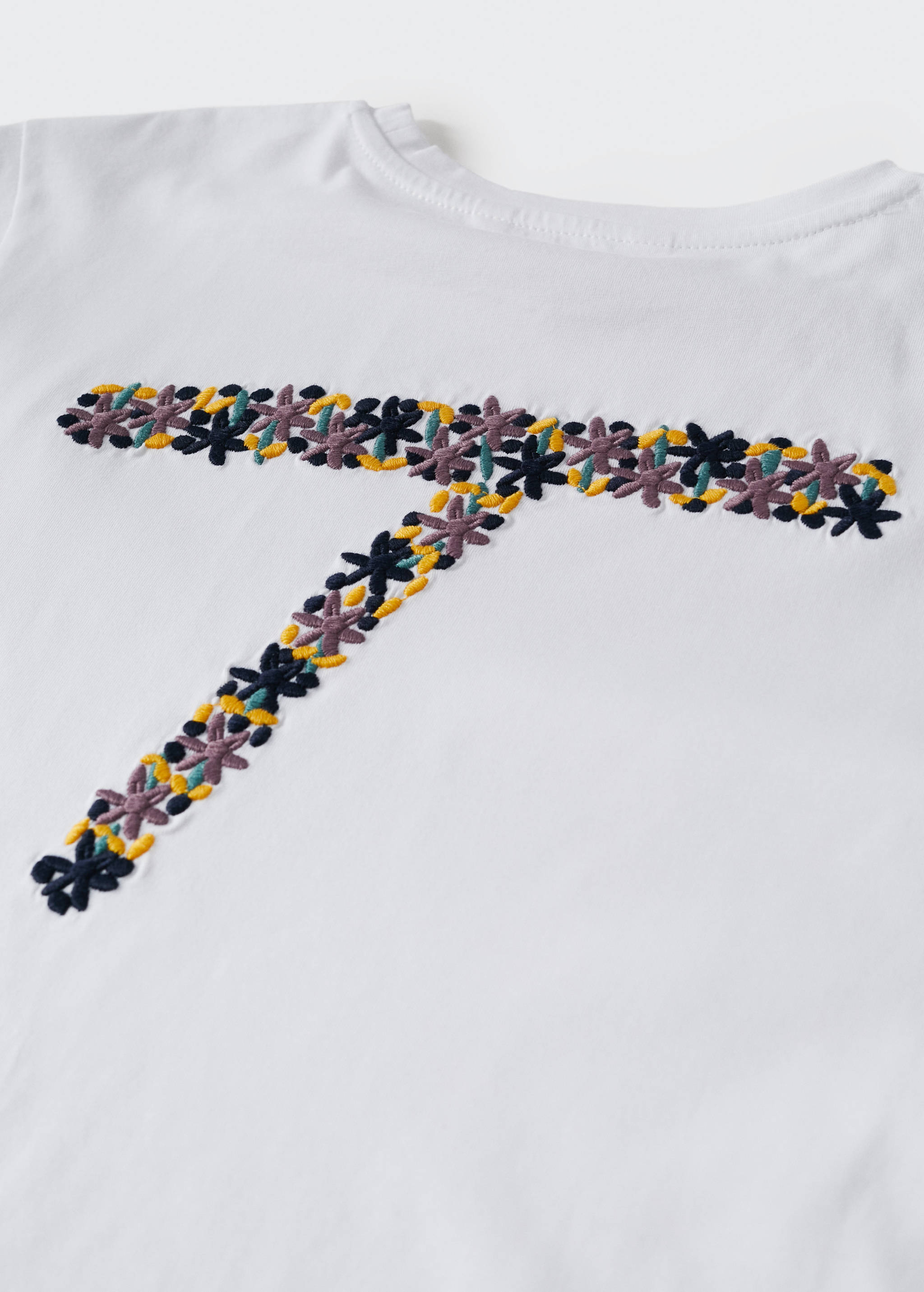 Embroidered cotton T-shirt - Details of the article 8