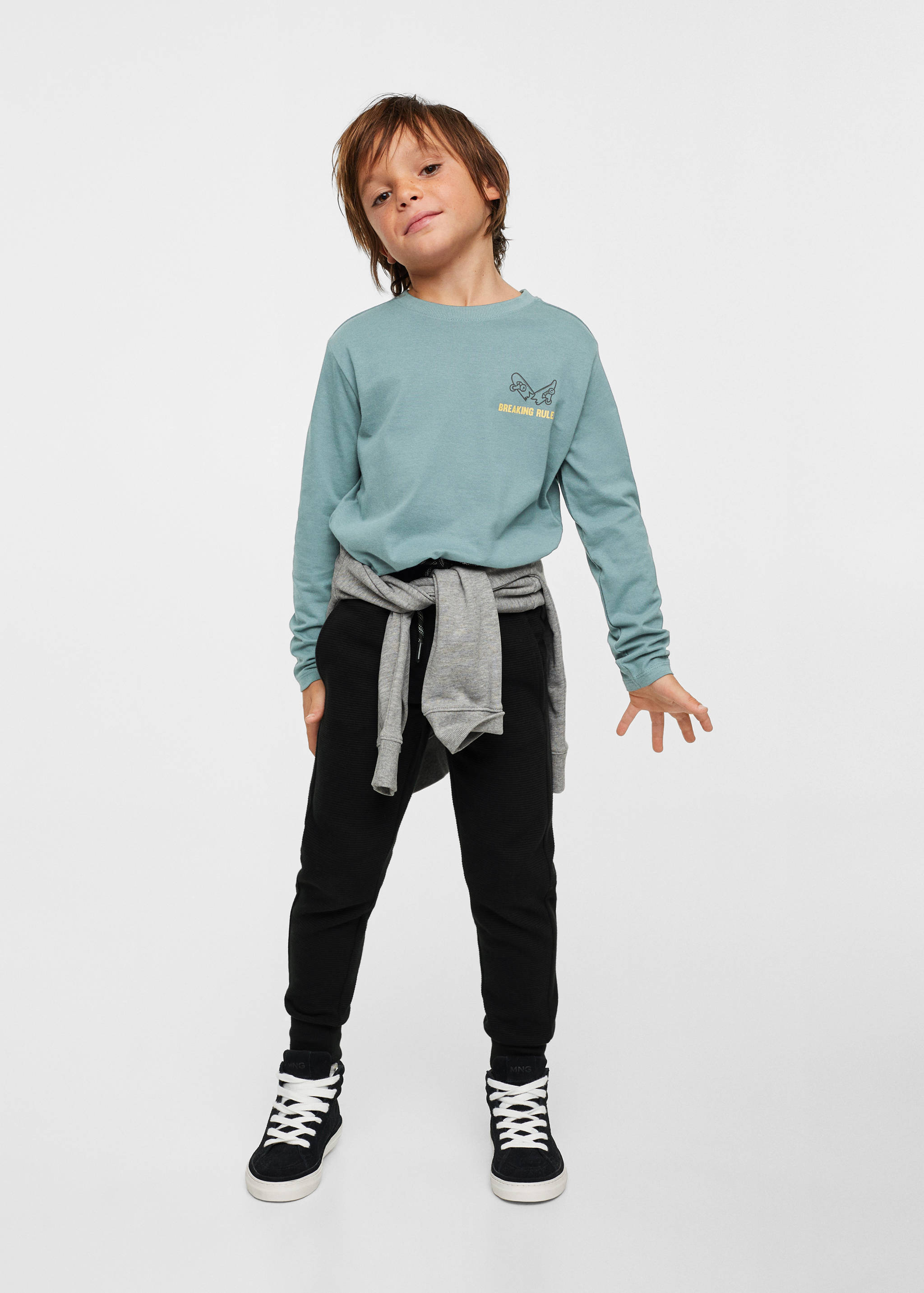 Printed long sleeve t-shirt - General plane