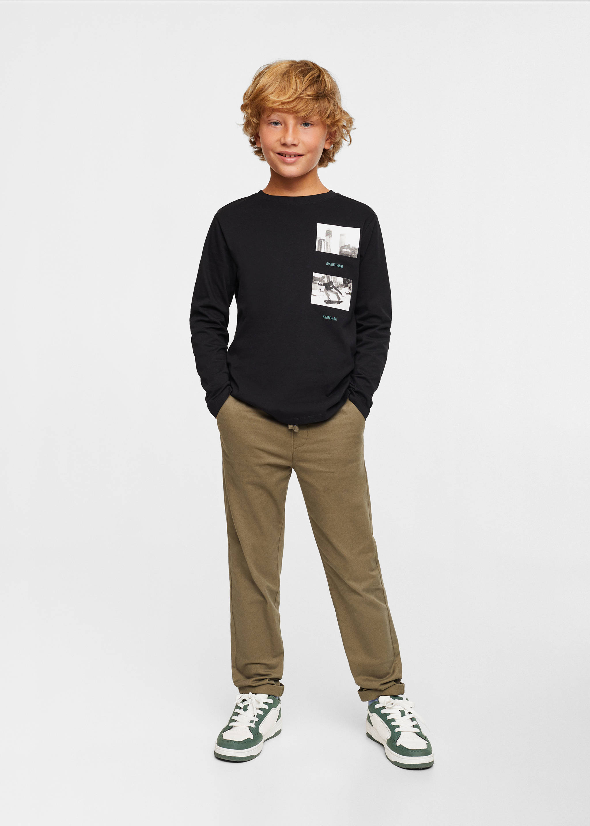 Printed long sleeve t-shirt - General plane