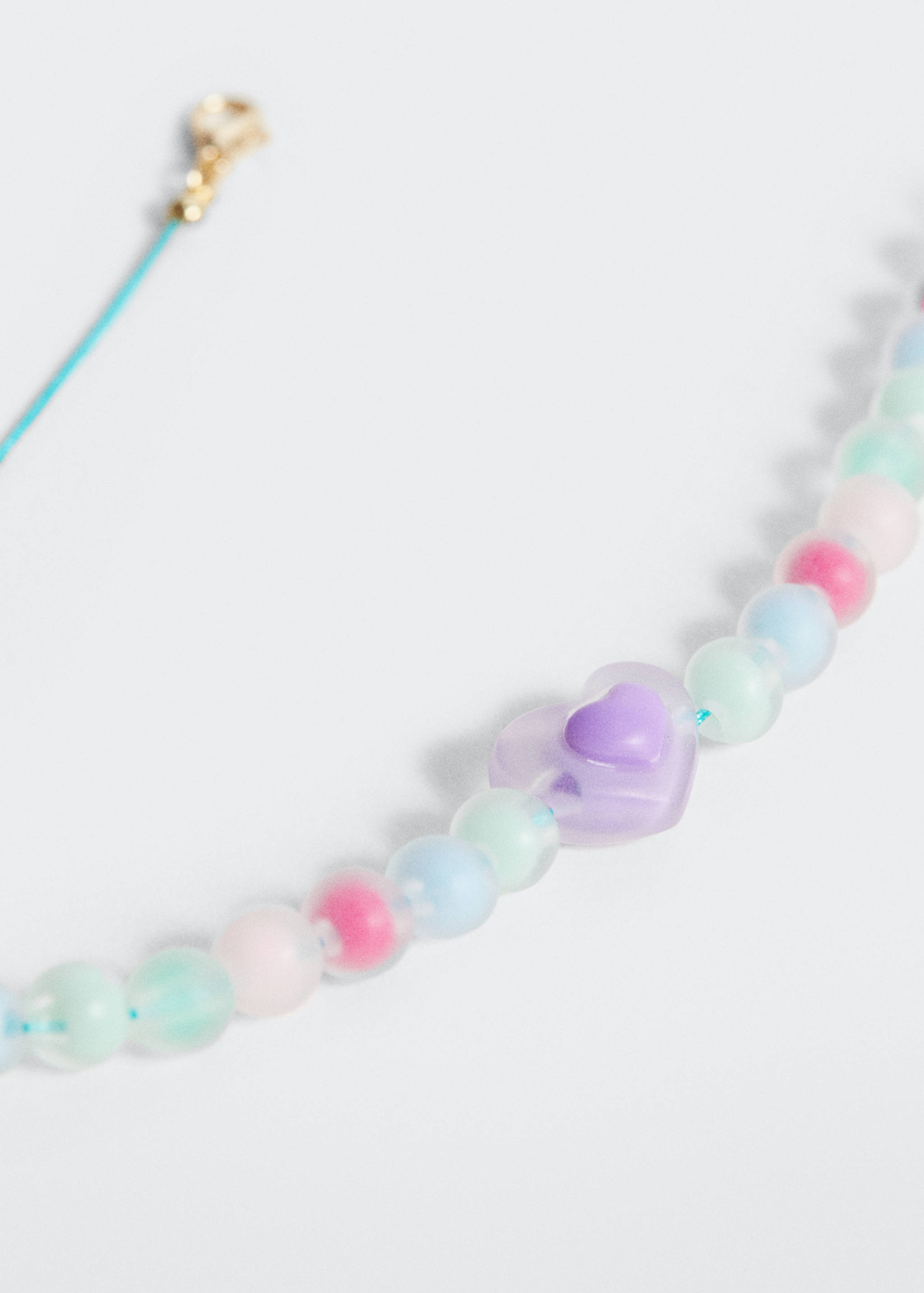 Beaded cord necklace - Medium plane