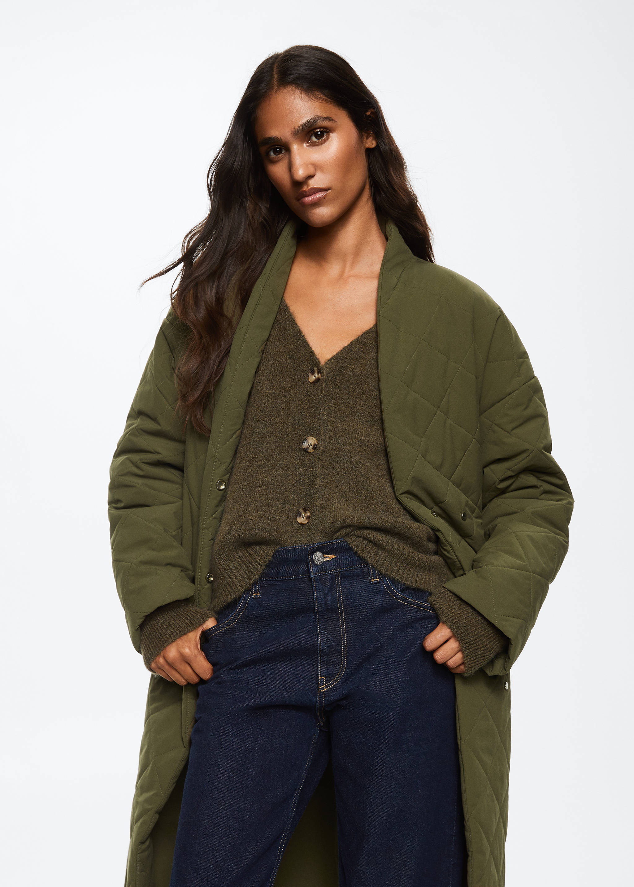 Oversize quilted coat - Medium plane