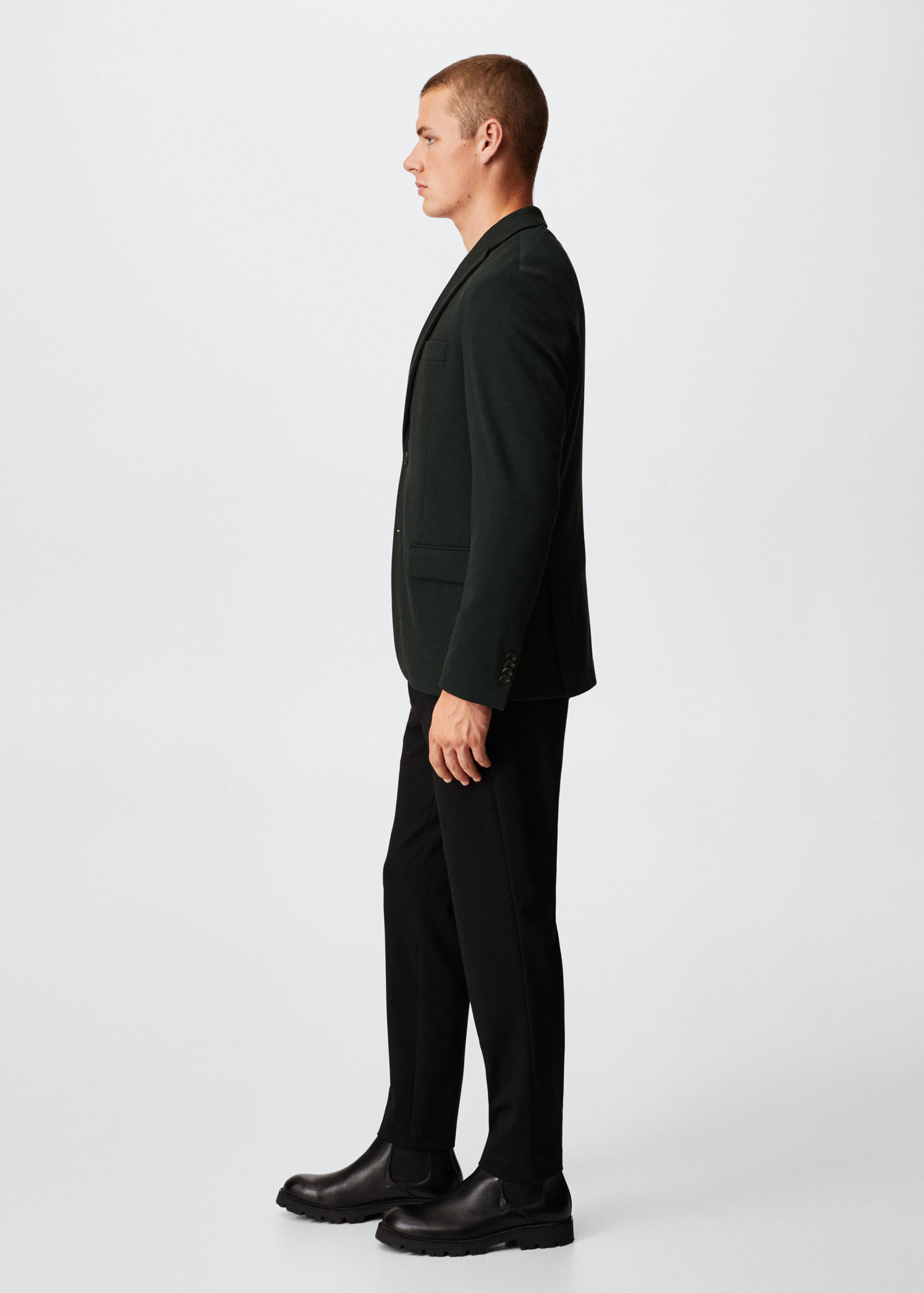 Structured cotton blazer - Details of the article 4