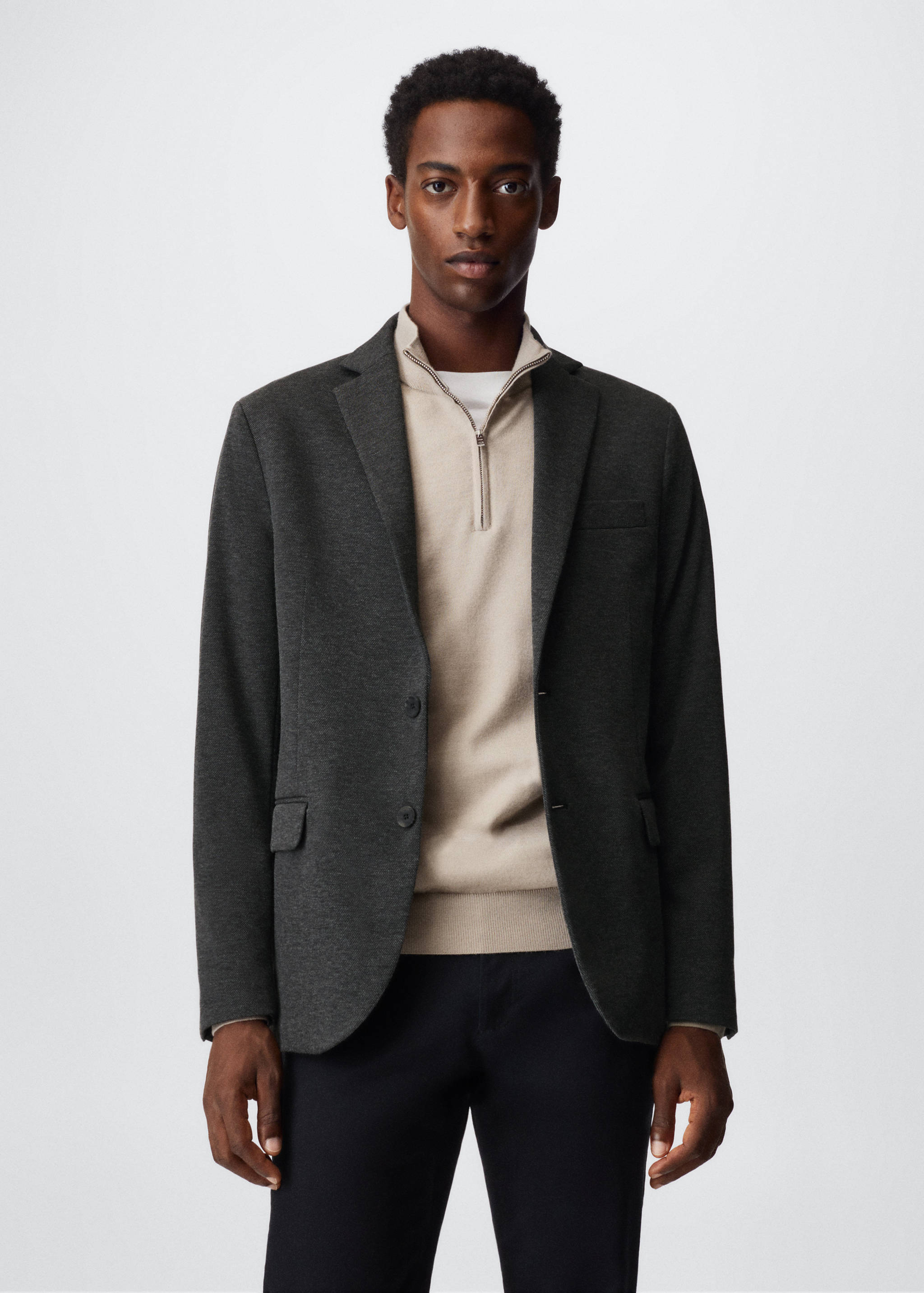 Strukturované bavlněné sáčko - Náhled ve středové rovině