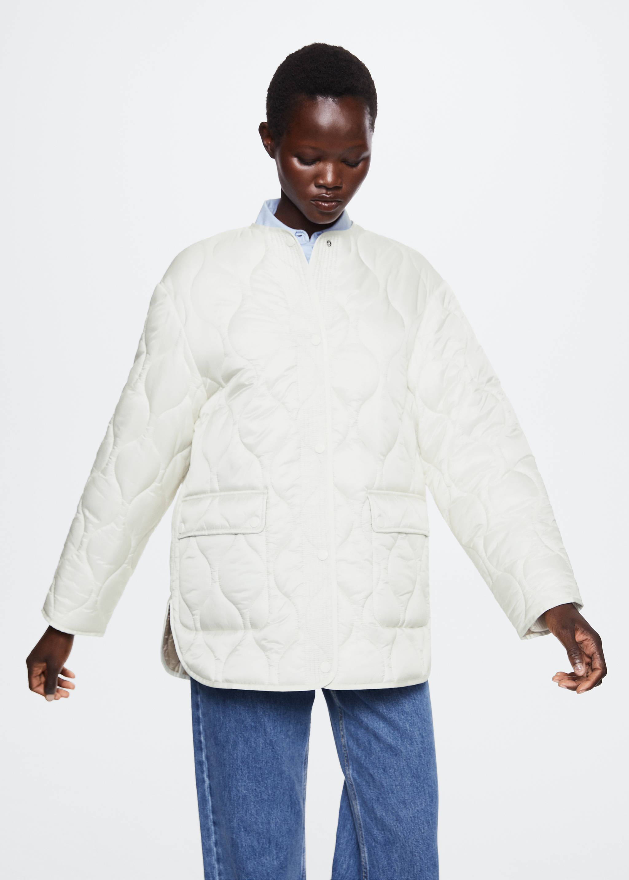 Oversize quilted coat - Medium plane
