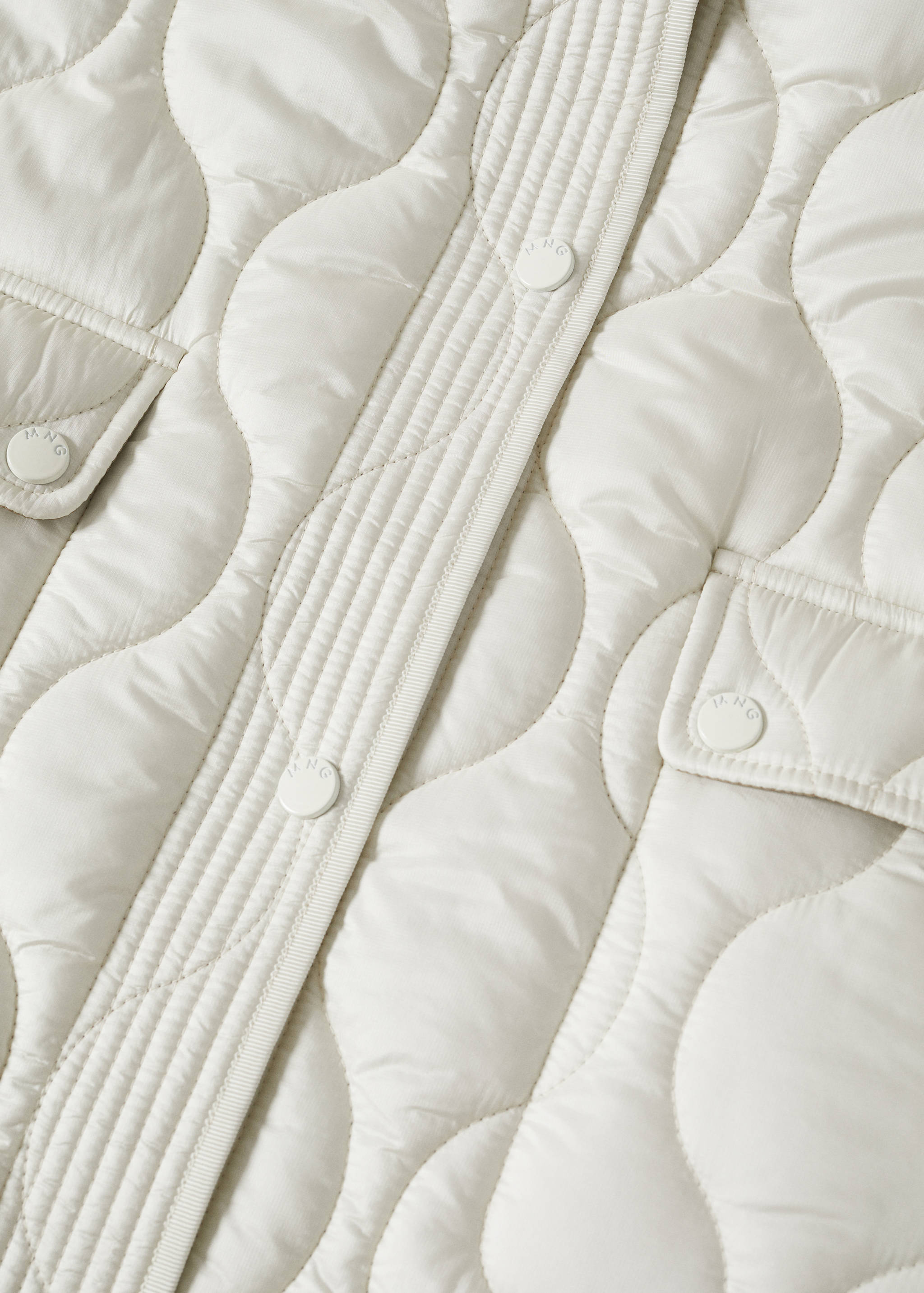 Oversize quilted coat - Details of the article 8