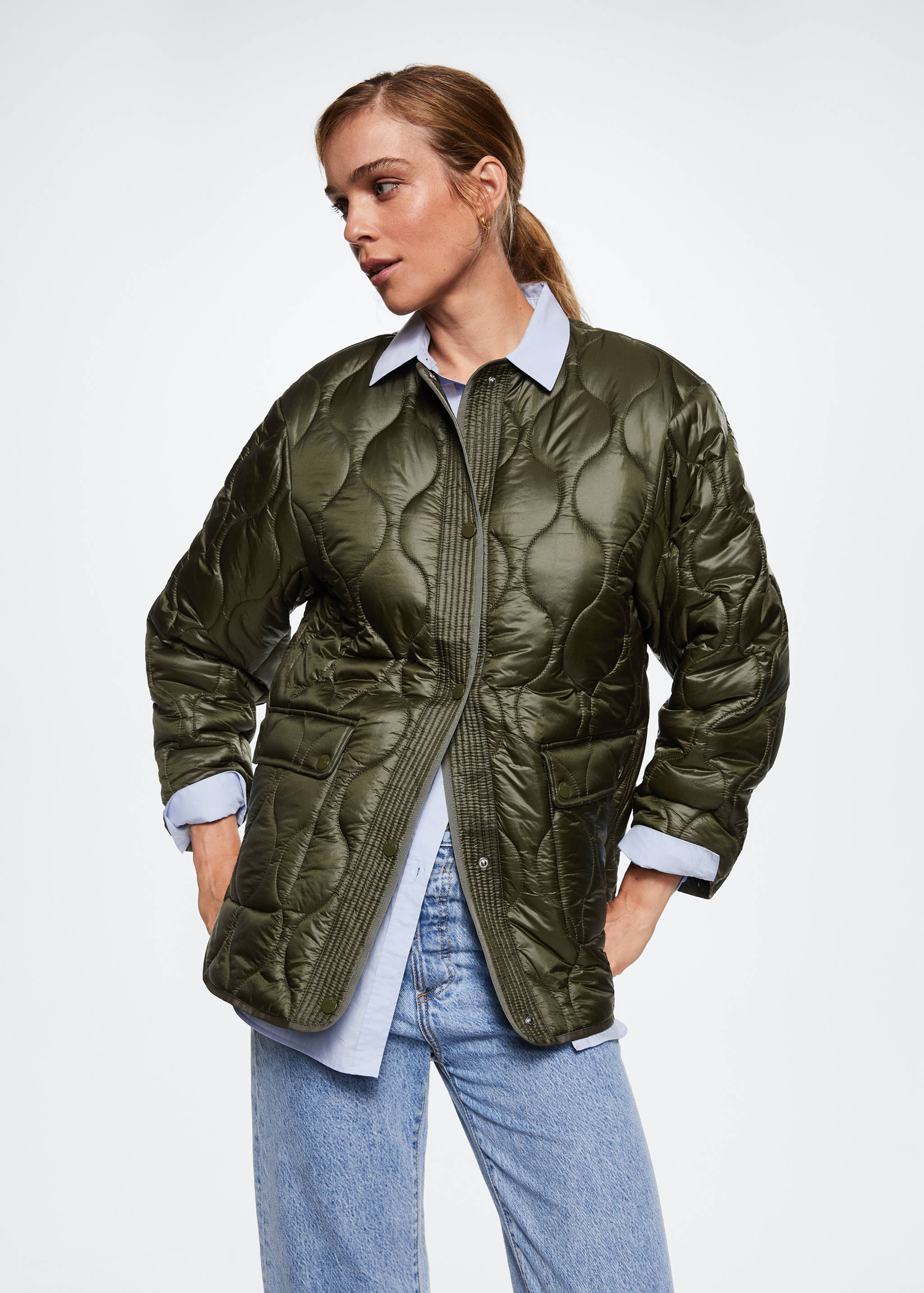 Oversize quilted coat - Medium plane