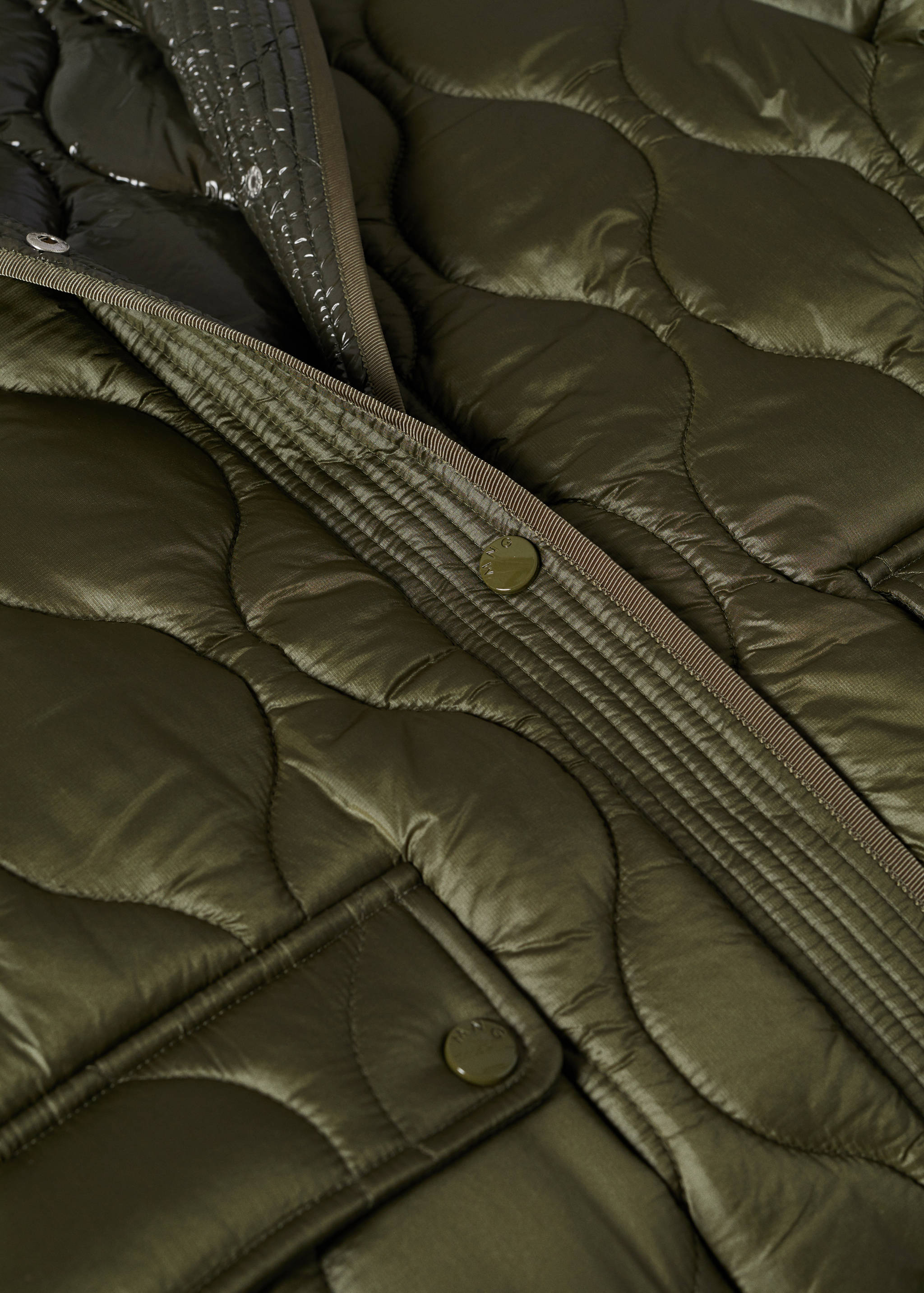 Oversize quilted coat - Details of the article 8