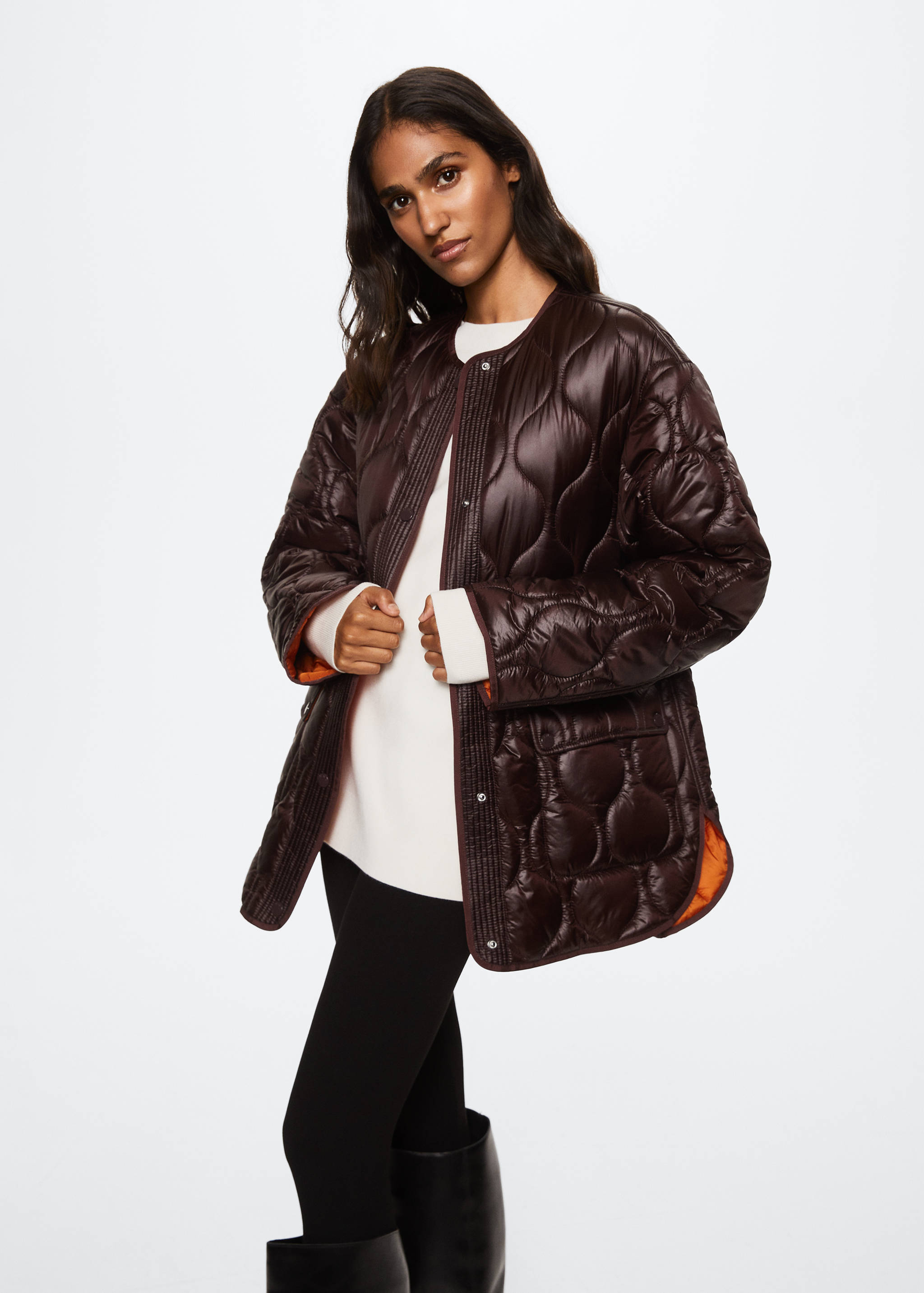 Oversize quilted coat - Medium plane