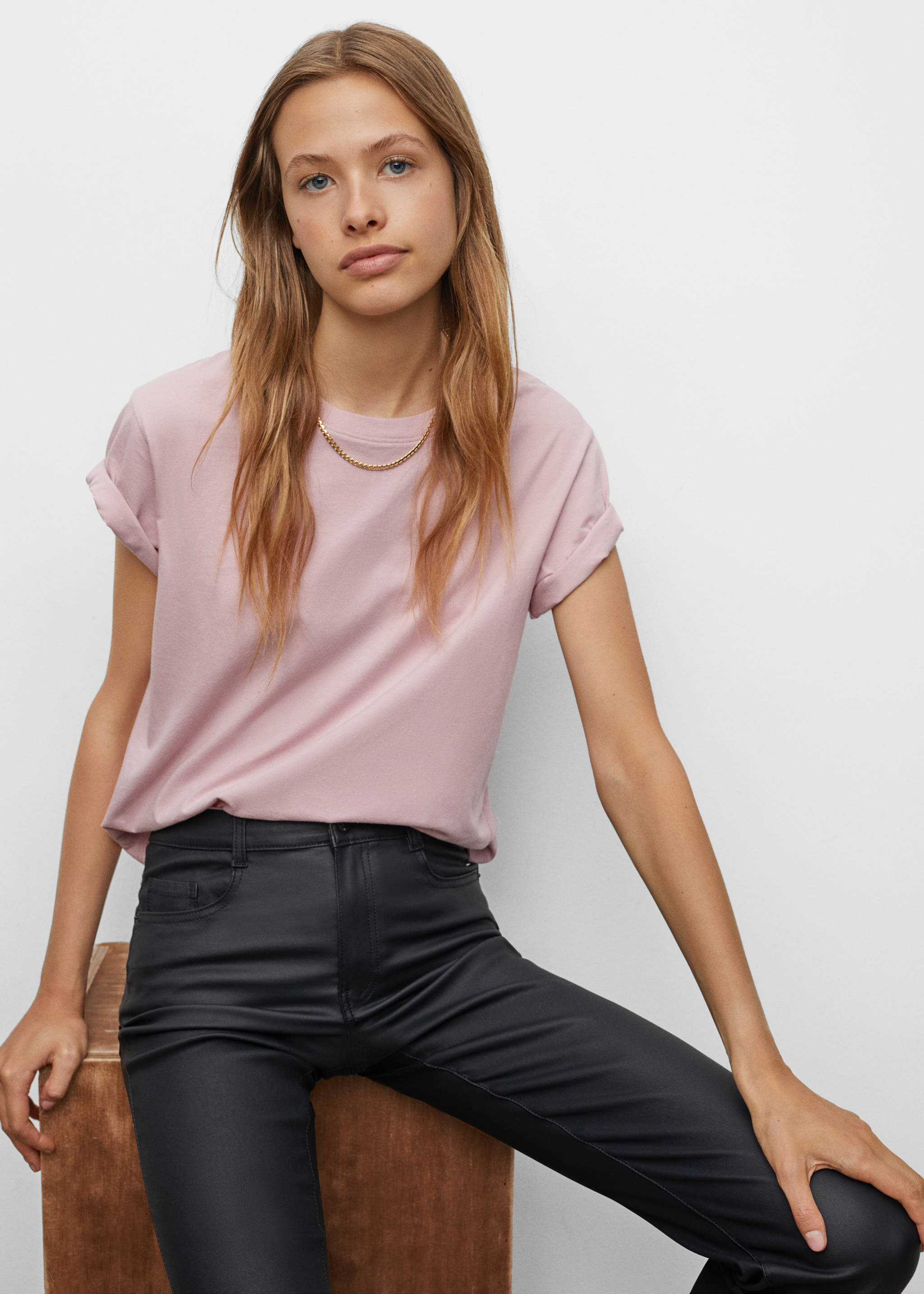 Coated skinny-fit trousers - Details of the article 2