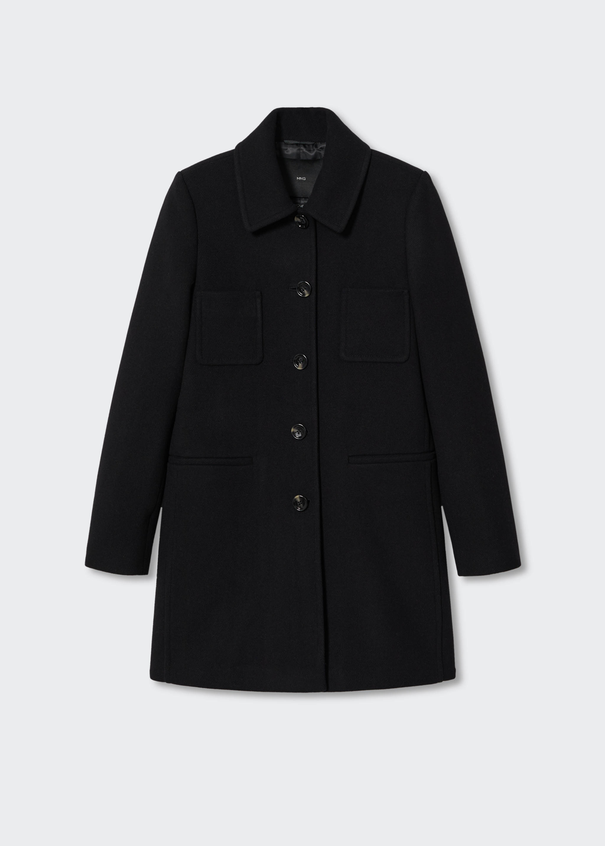 Buttoned wool coat - Article without model