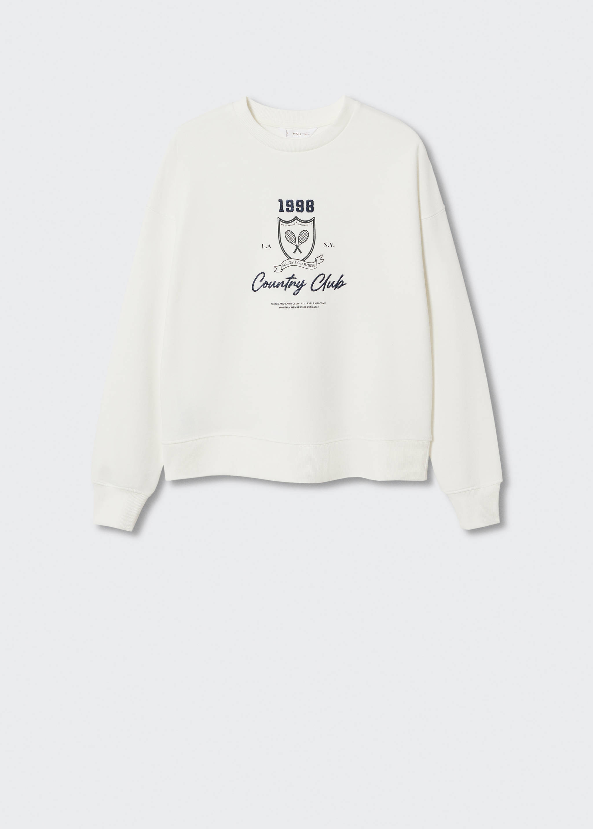 Gemustertes Baumwoll-Sweatshirt - Artikel ohne Model