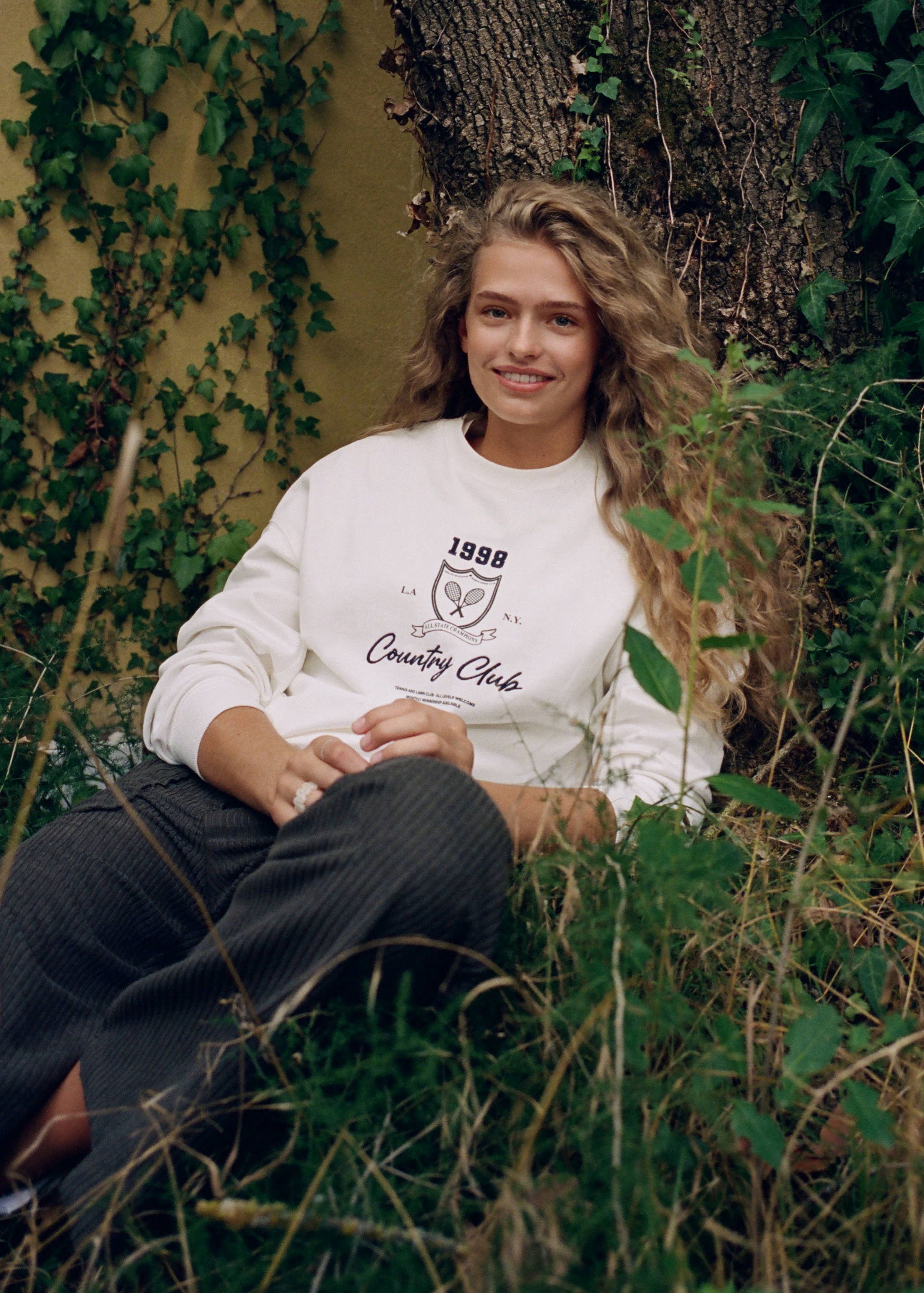 Gemustertes Baumwoll-Sweatshirt - Detail des Artikels 5