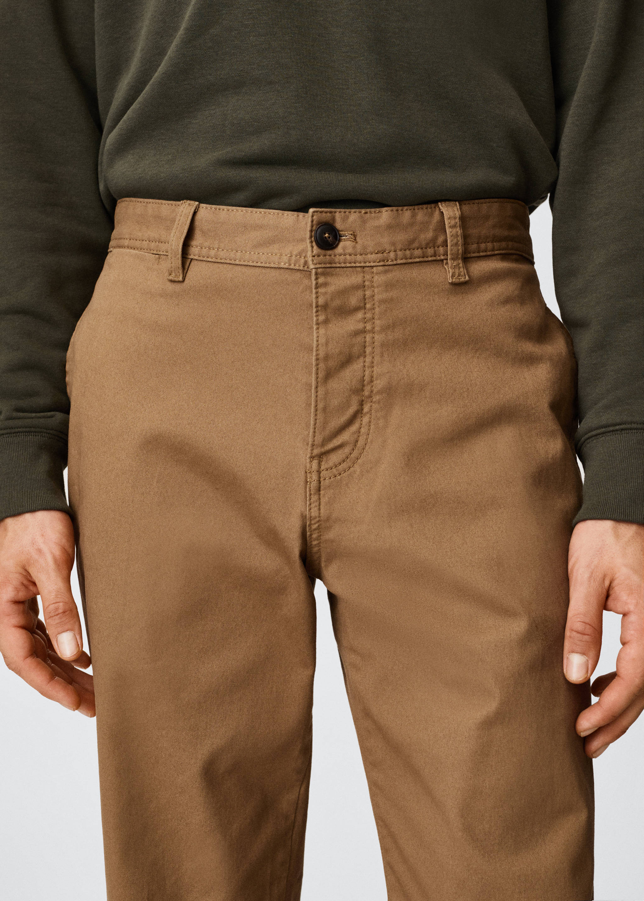 Straight Fit-Chinohose aus Baumwolle - Detail des Artikels 1