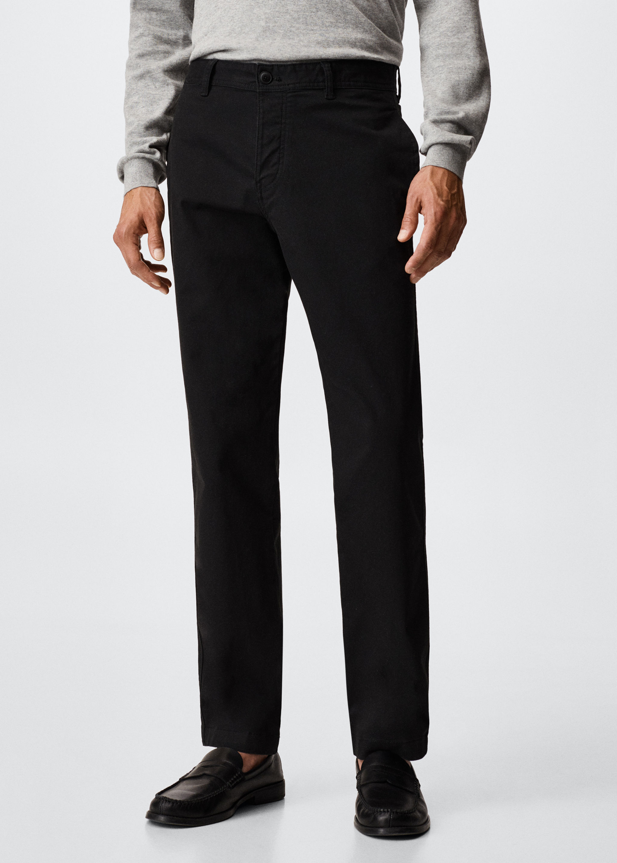 Pantalon chino straight-fit - Plan moyen