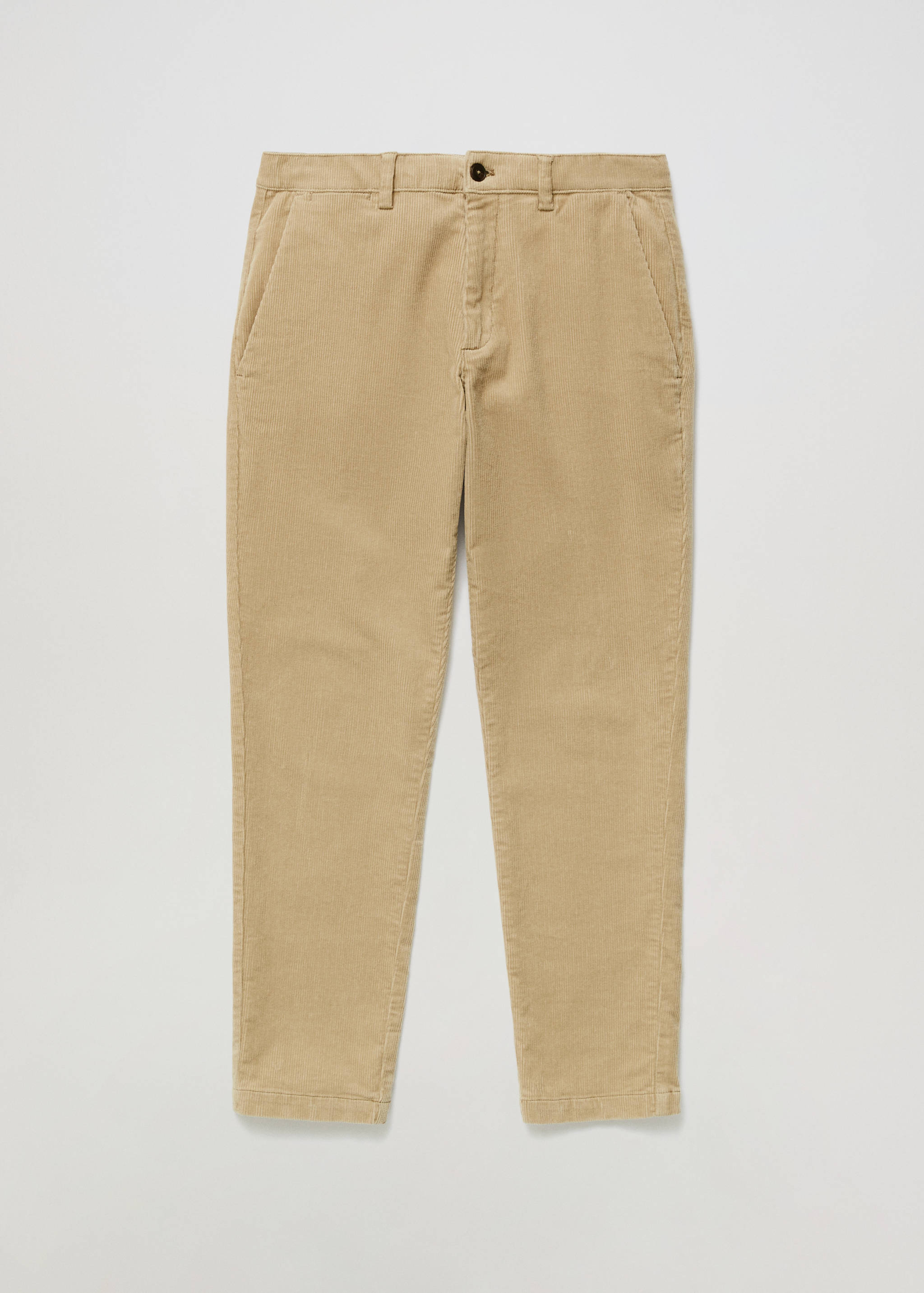 Tapered cropped corduroy trousers - Details of the article 4