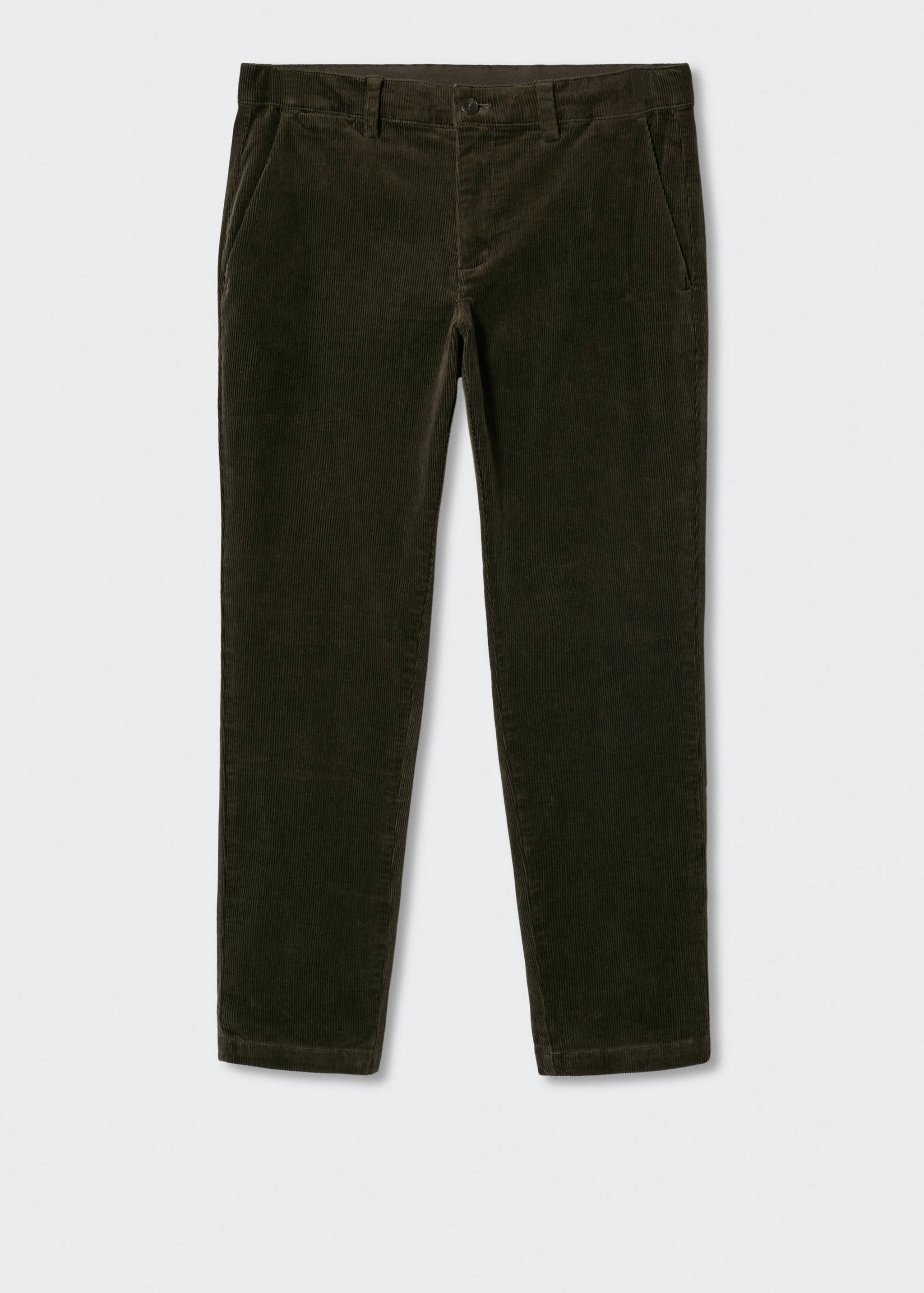 Tapered cropped corduroy trousers - Article without model