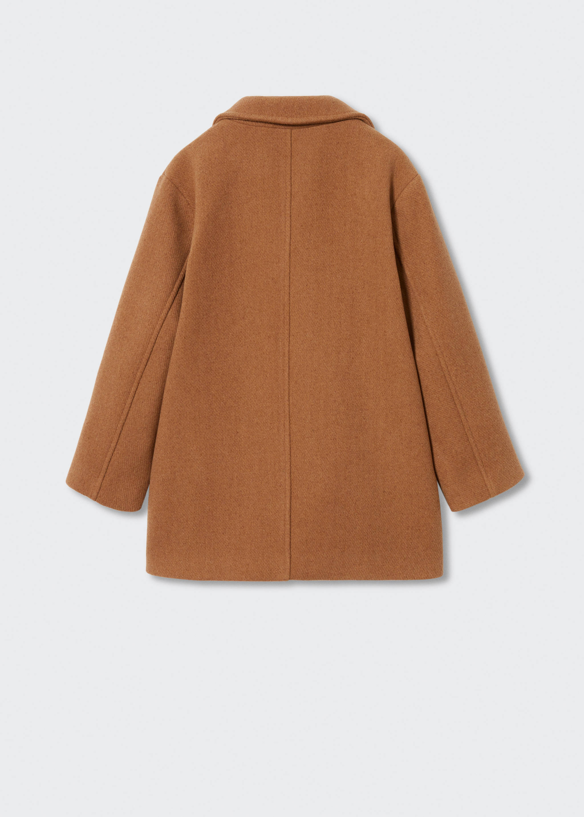 Lapelled straight-cut coat - Reverse of the article