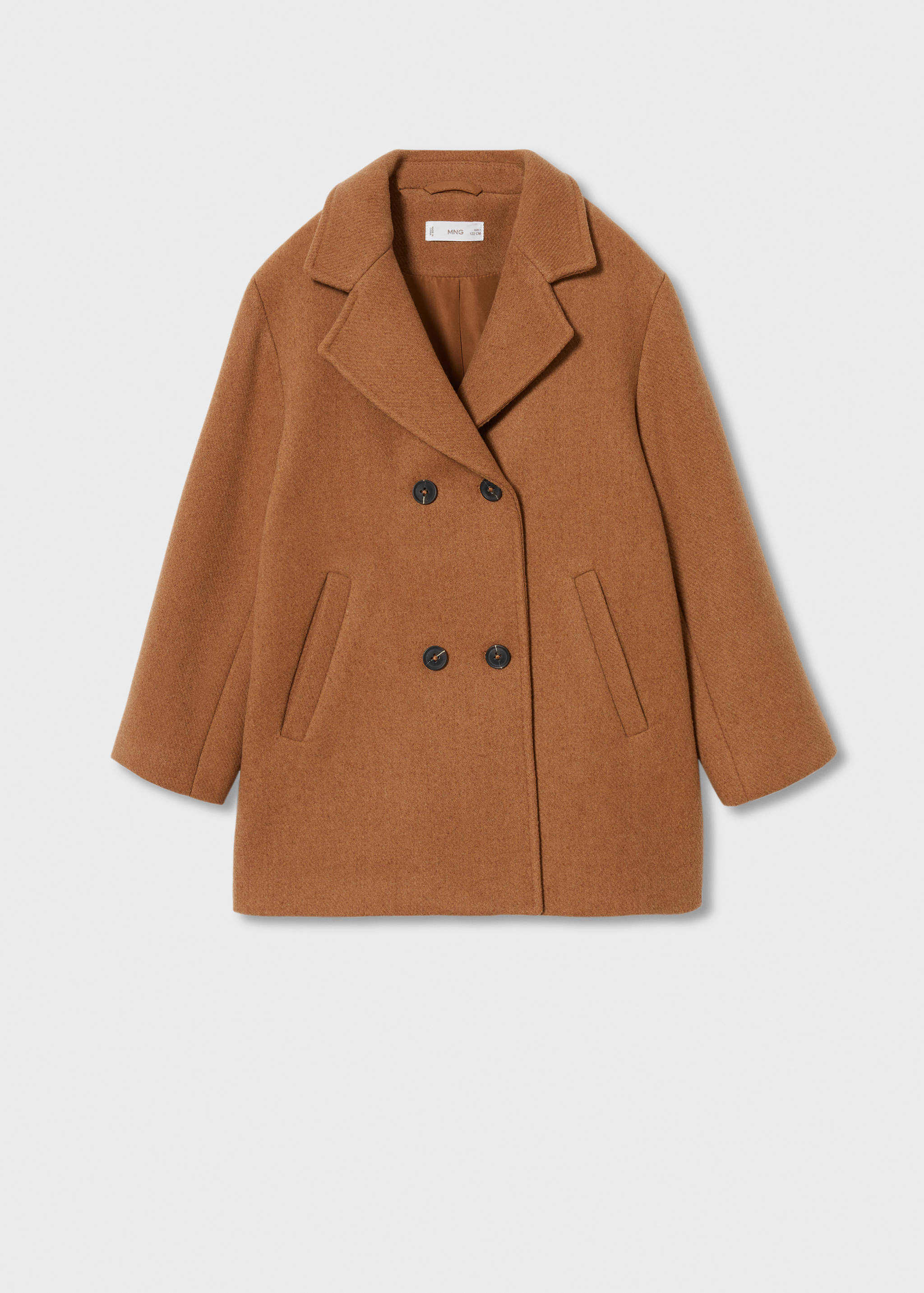 Lapelled straight-cut coat - Article without model