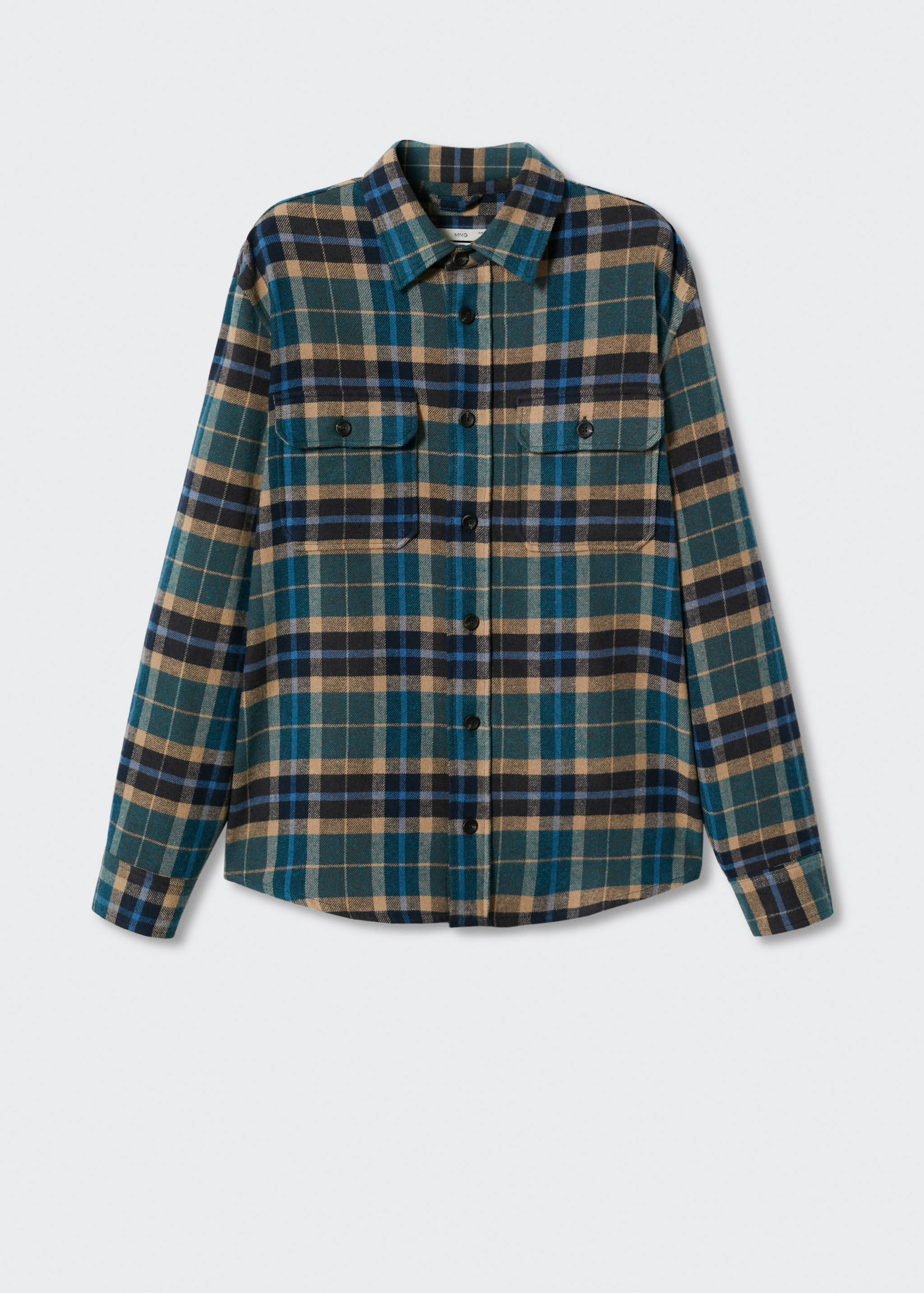 Regular fit checked flannel shirt - Article without model