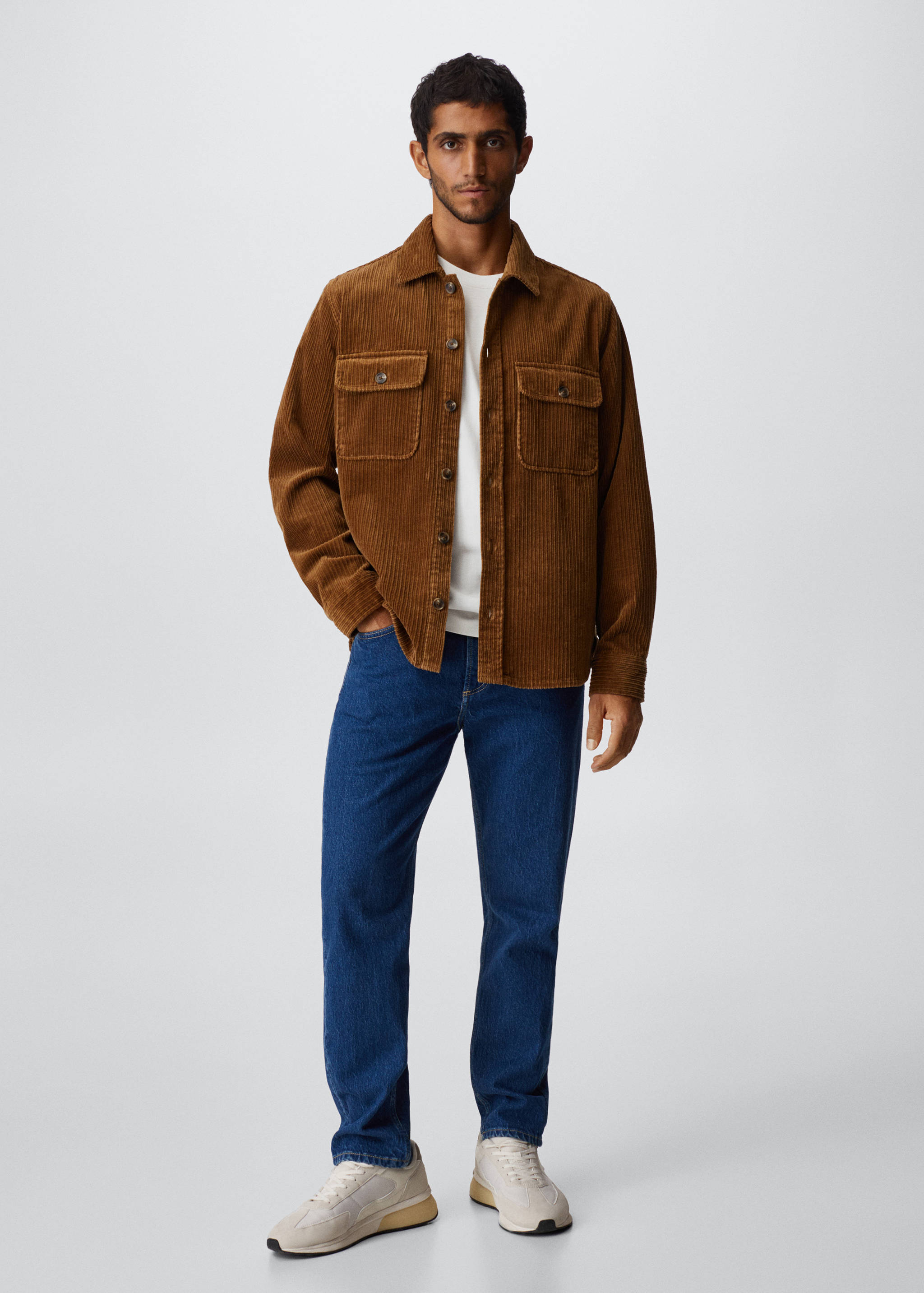 Surchemise velours côtelé poches - Plan général