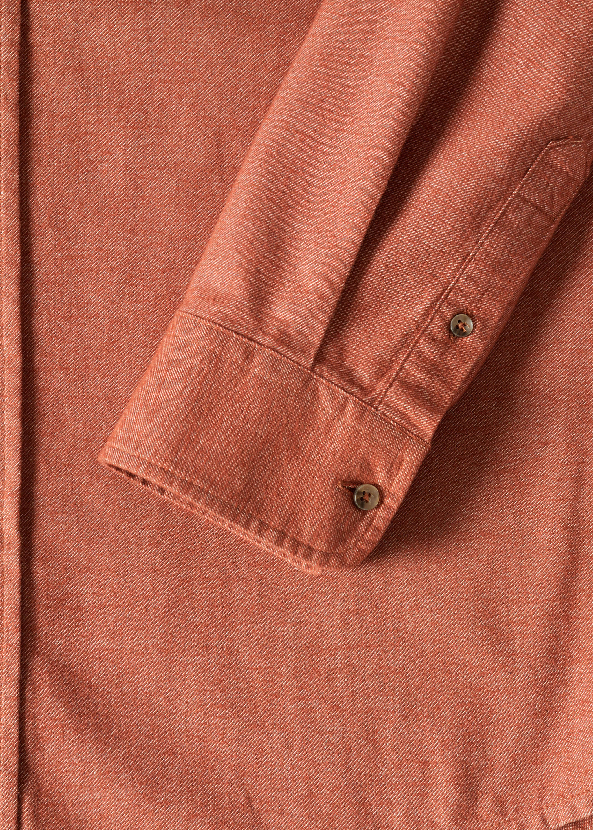 Chest-pocket cotton shirt - Detailed view of the cuff