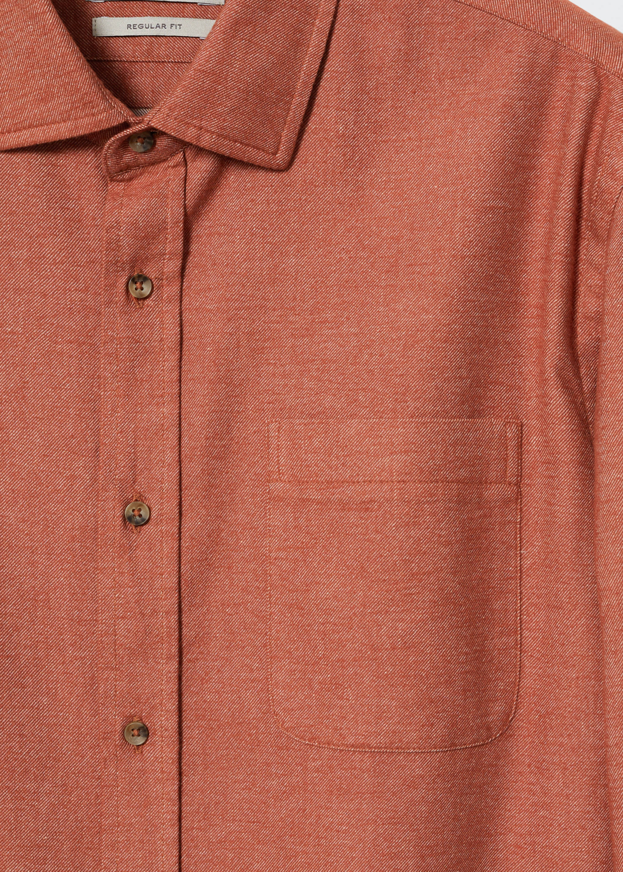 Chest-pocket cotton shirt - Detailed view of the chest