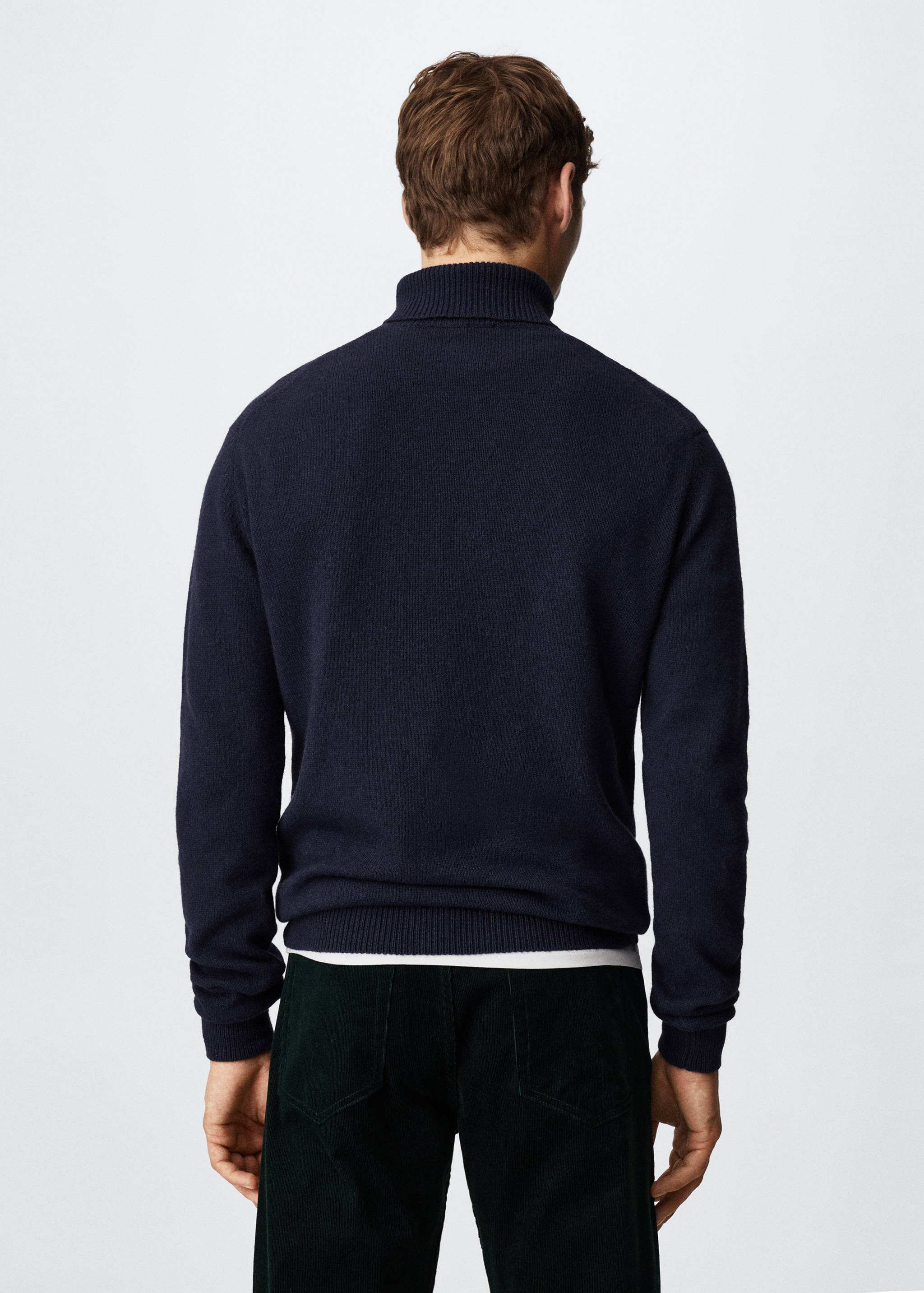 Turtleneck wool sweater - Reverse of the article
