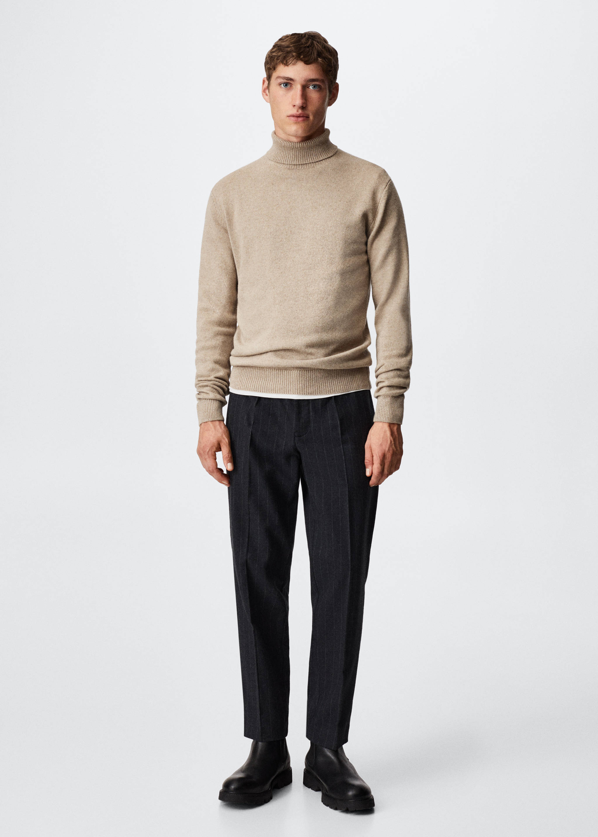 Turtleneck wool sweater - General plane