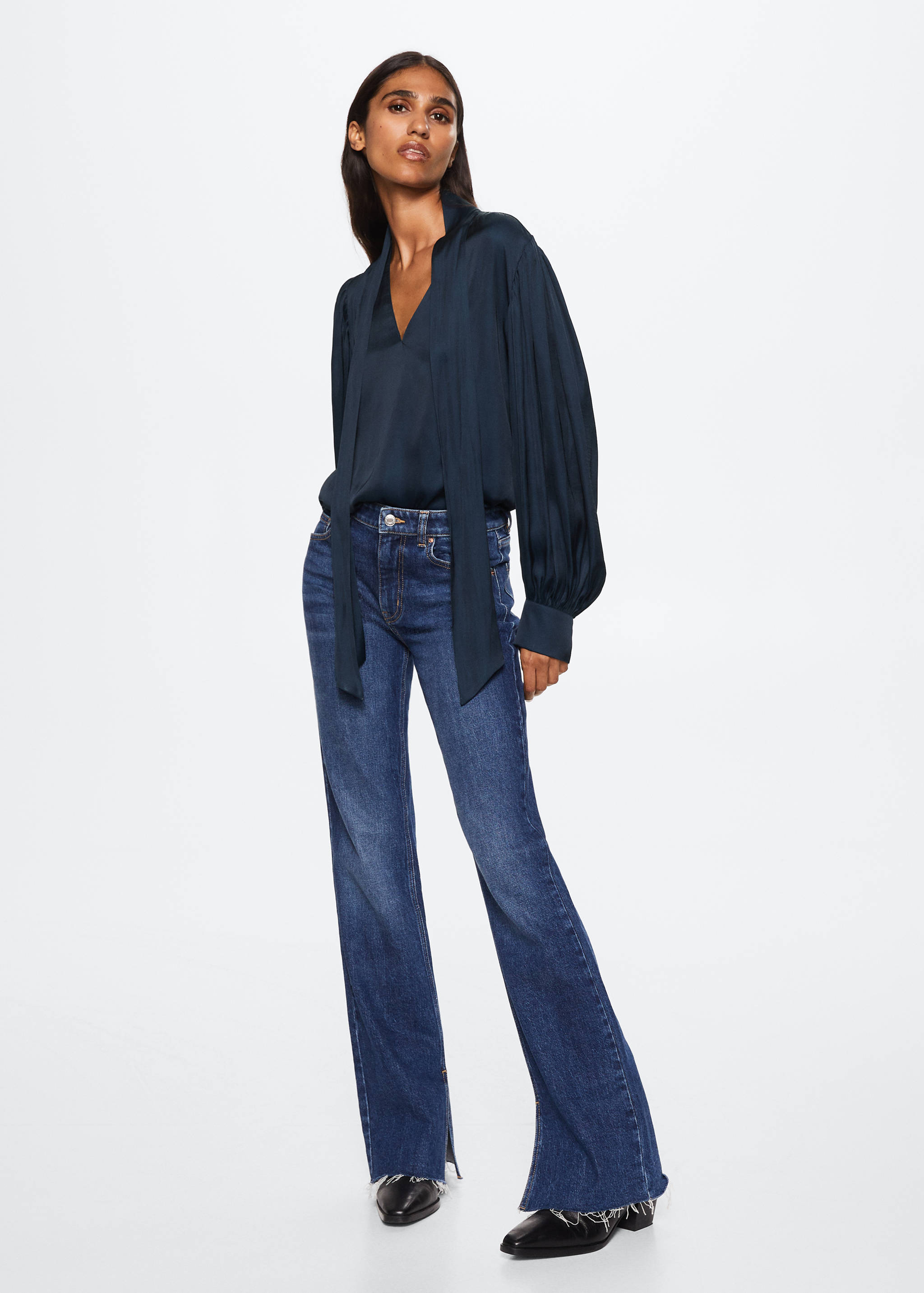 Lace flowy blouse - General plane