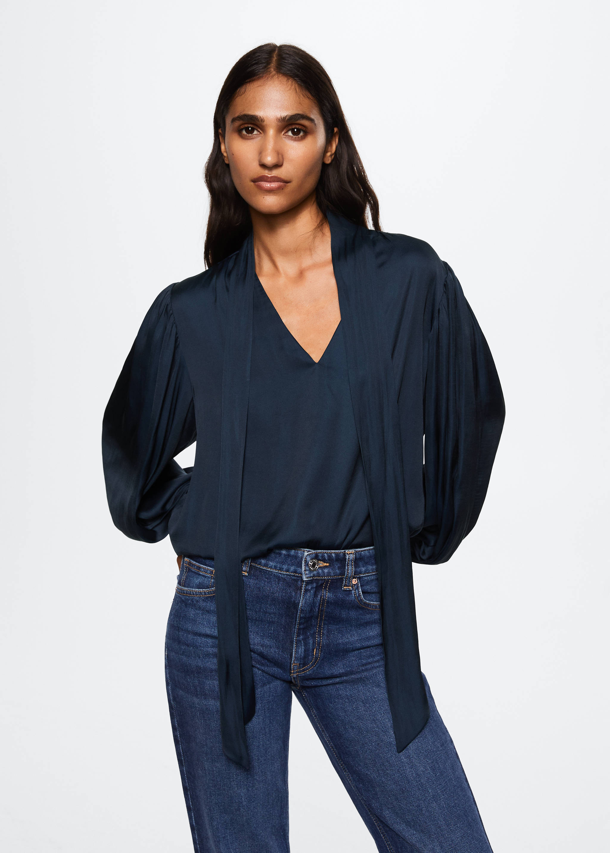 Lace flowy blouse - Medium plane