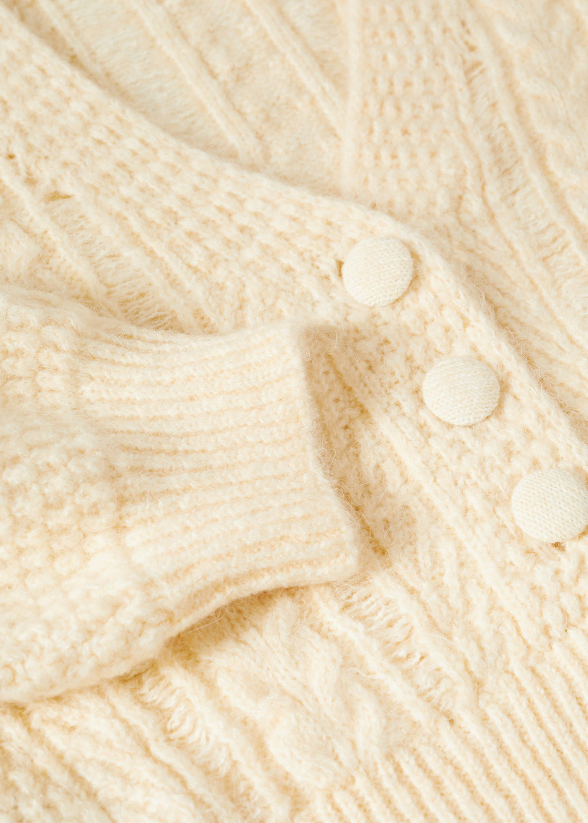 Buttoned knit braided cardigan - Details of the article 8