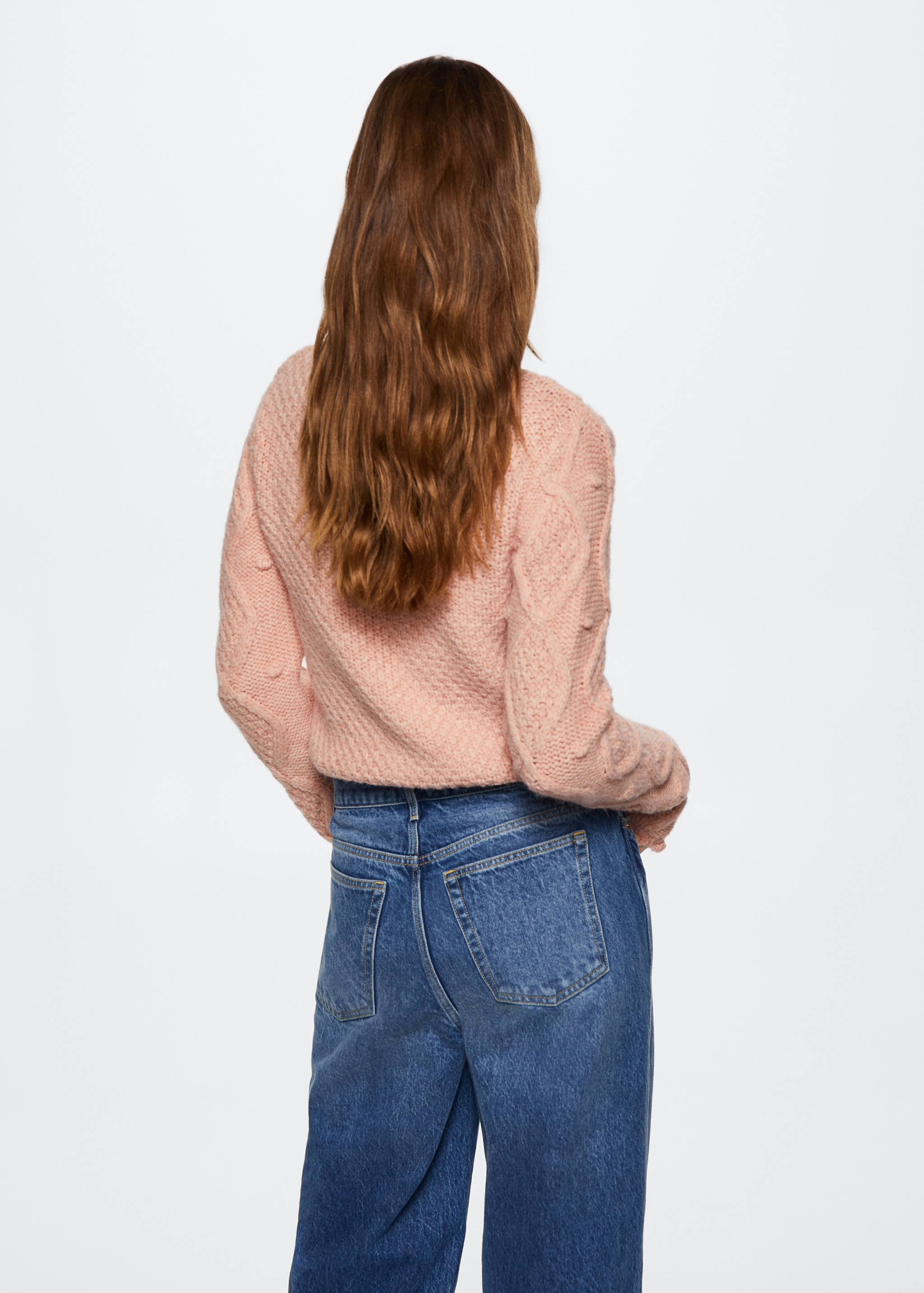 Pull-over maille détail torsade - Verso de l’article