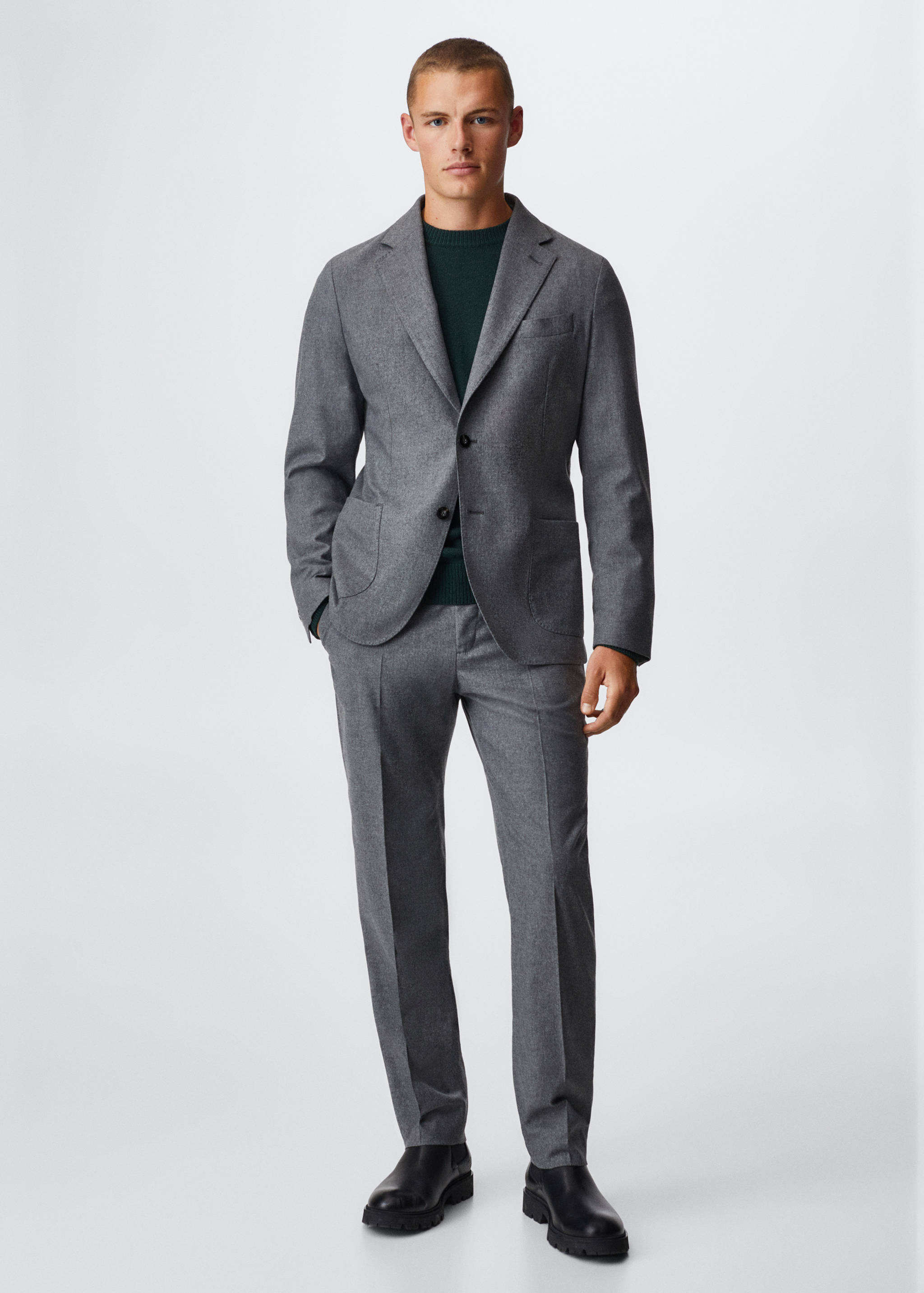 Wool suit jacket - General plane