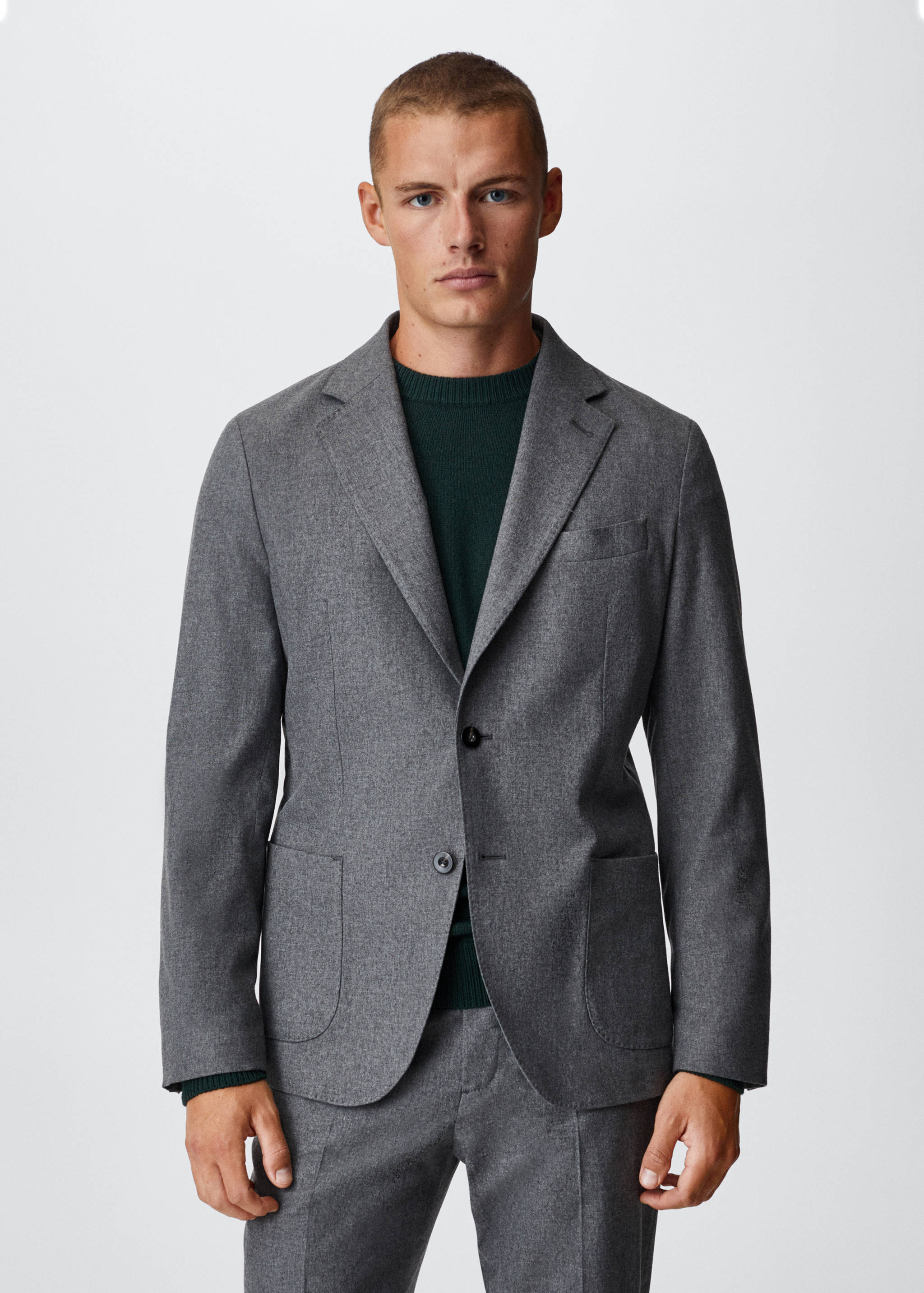 Wool suit jacket - Medium plane