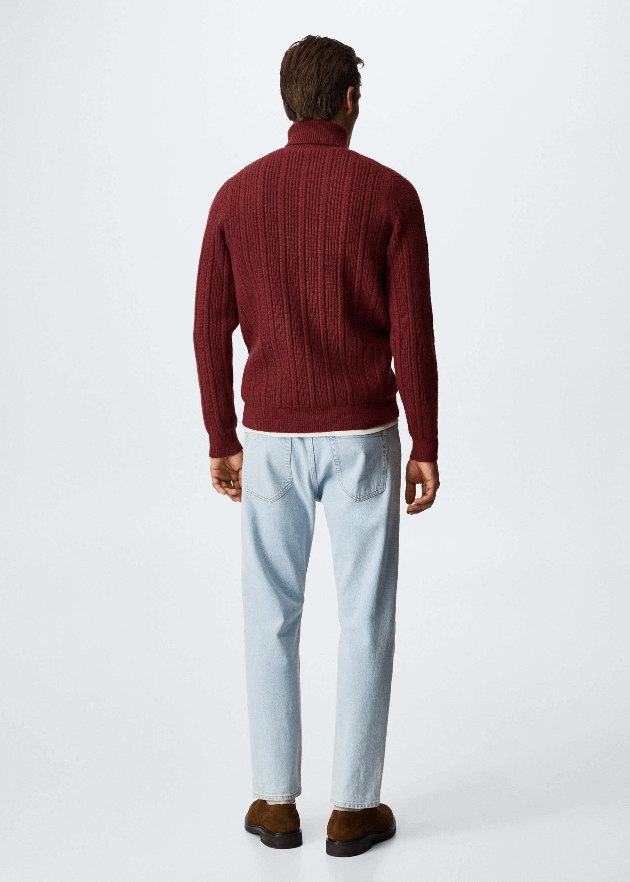 Pull-over col roulé structuré - Verso de l’article