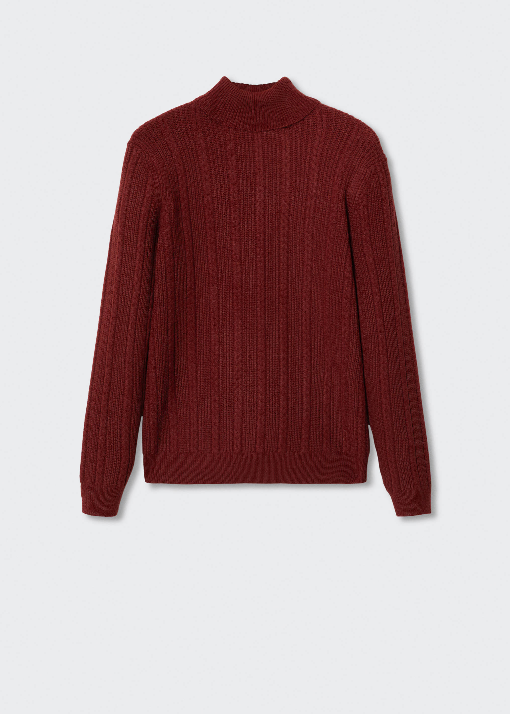 Pull-over col roulé structuré - Article sans modèle