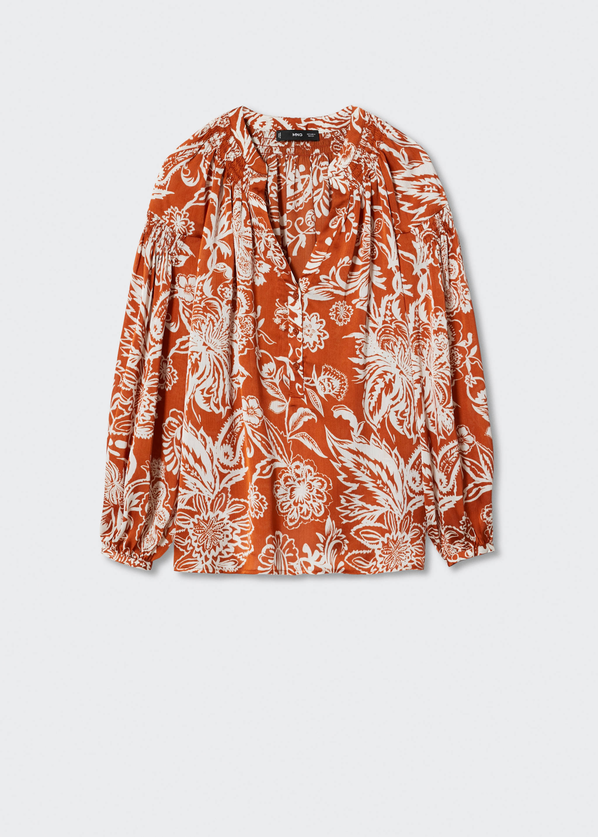 Satin print blouse - Article without model