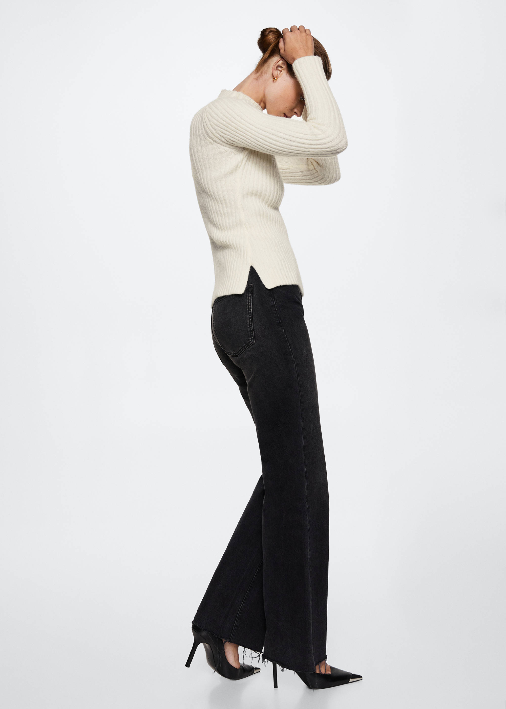 Perkins-neck rib-knit  sweater - Details of the article 3