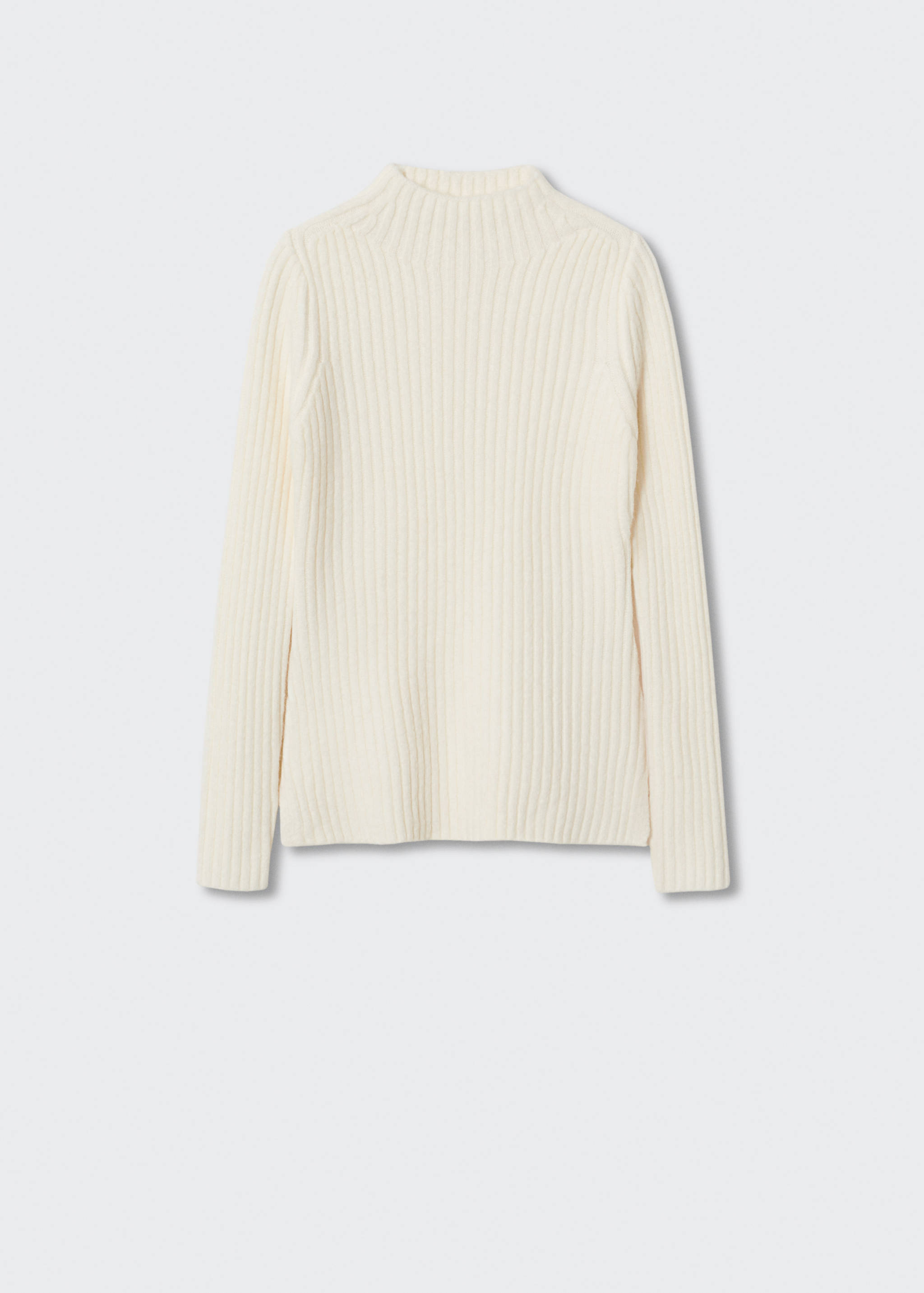 Perkins-neck rib-knit  sweater - Article without model