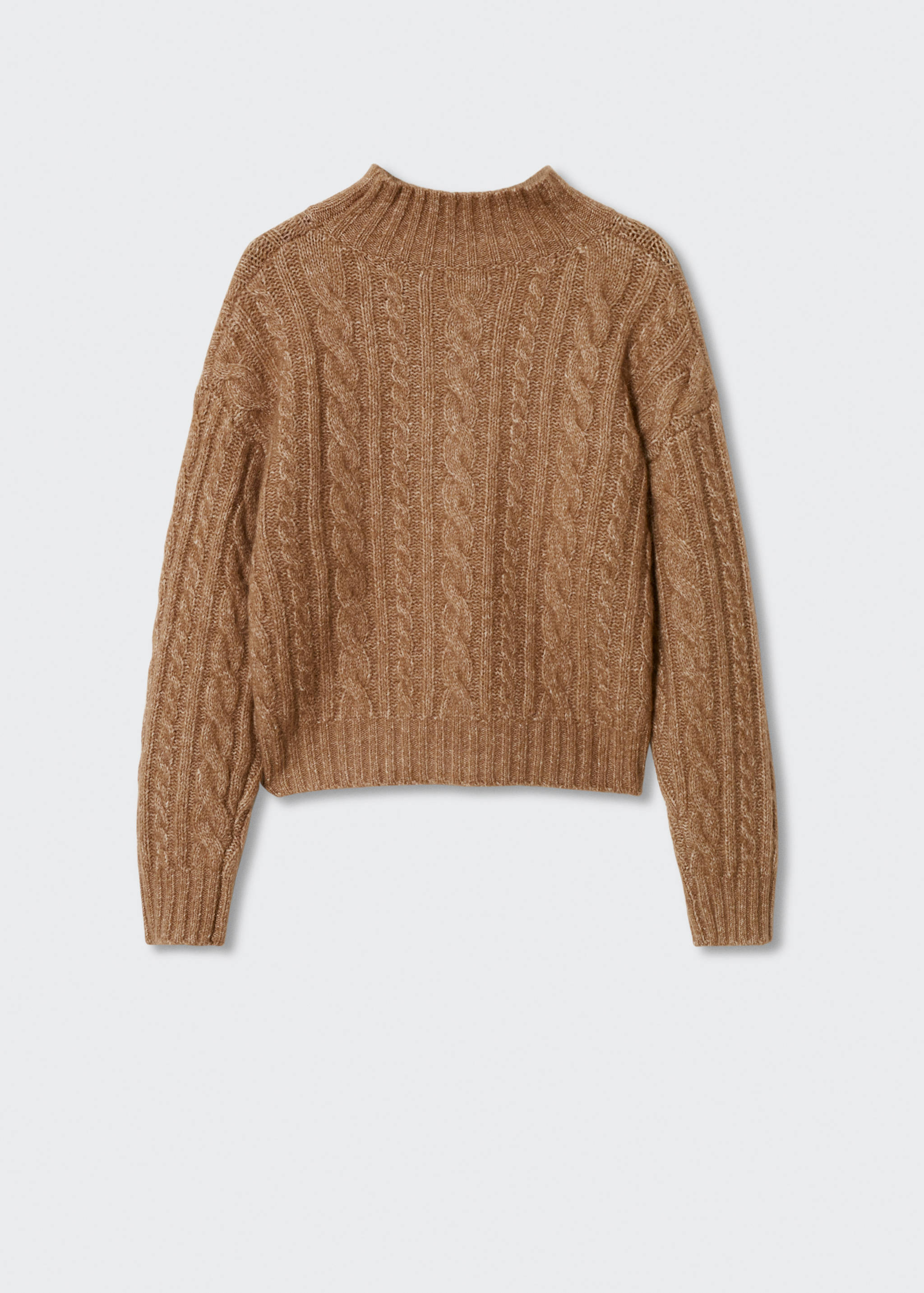 Perkins-neck braided sweater  - Article without model
