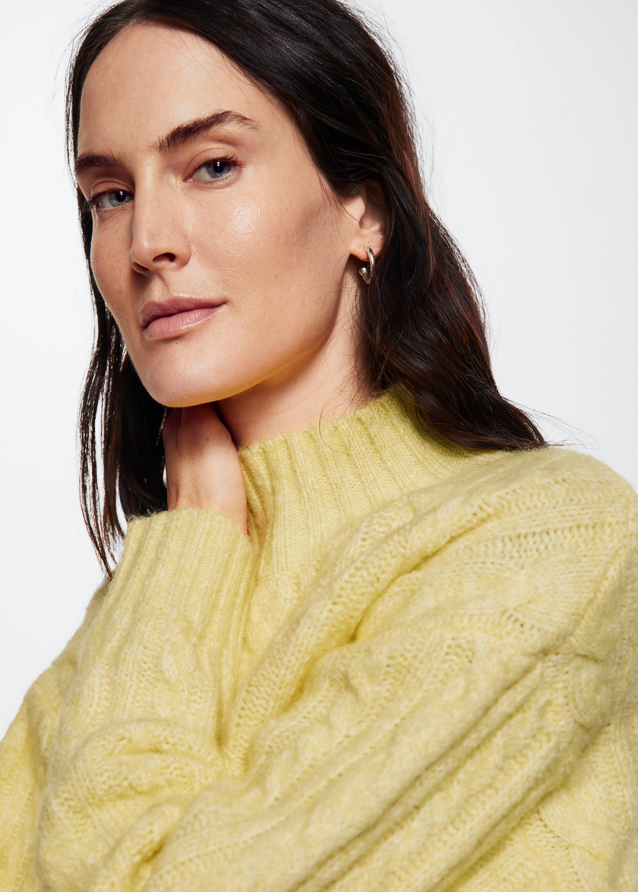 Perkins-neck braided sweater  - Details of the article 4