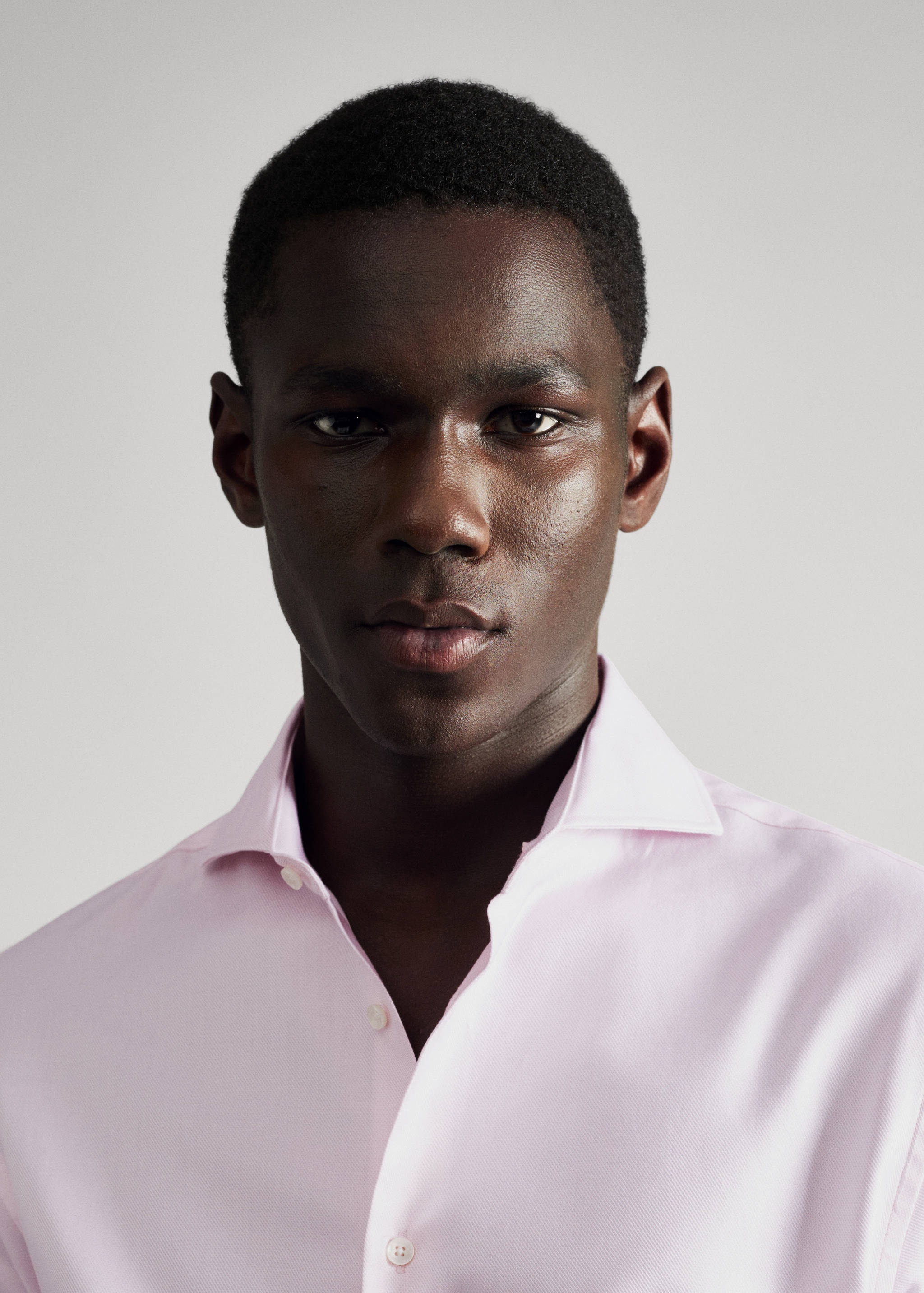 Slim fit structured suit shirt - Details of the article 1