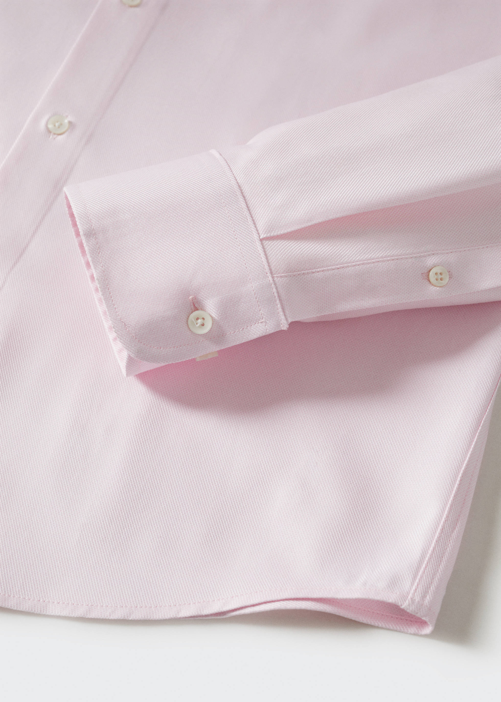 Slim fit structured suit shirt - Details of the article 8