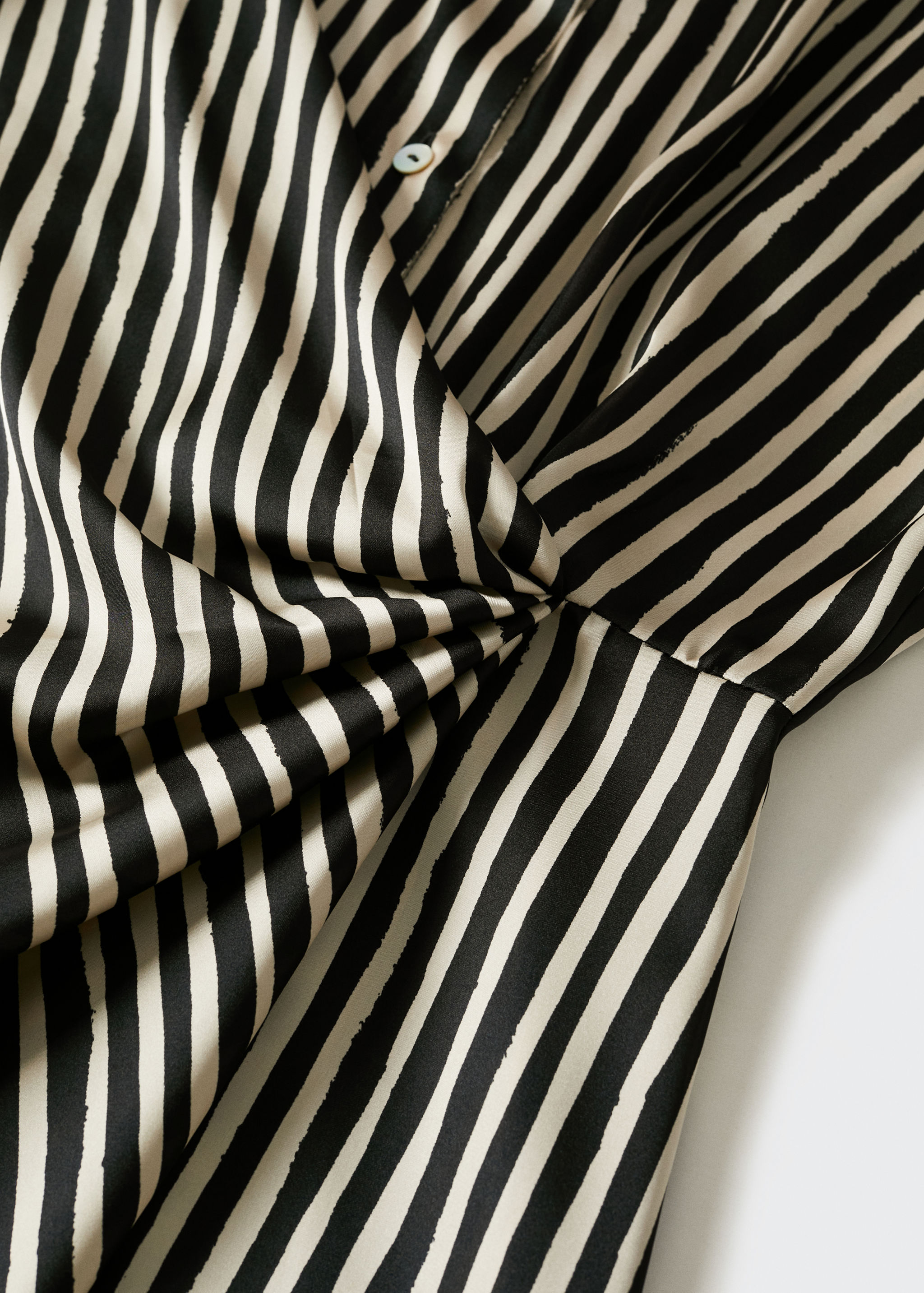 Striped satin dress - Details of the article 8