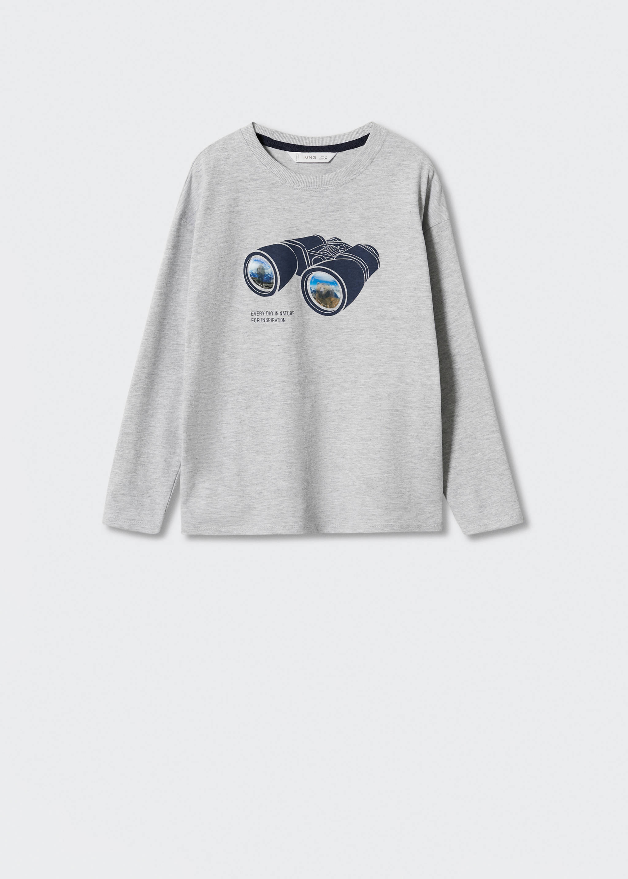 Tričko s dlouhým potištěným rukávem - Zboží bez modelu