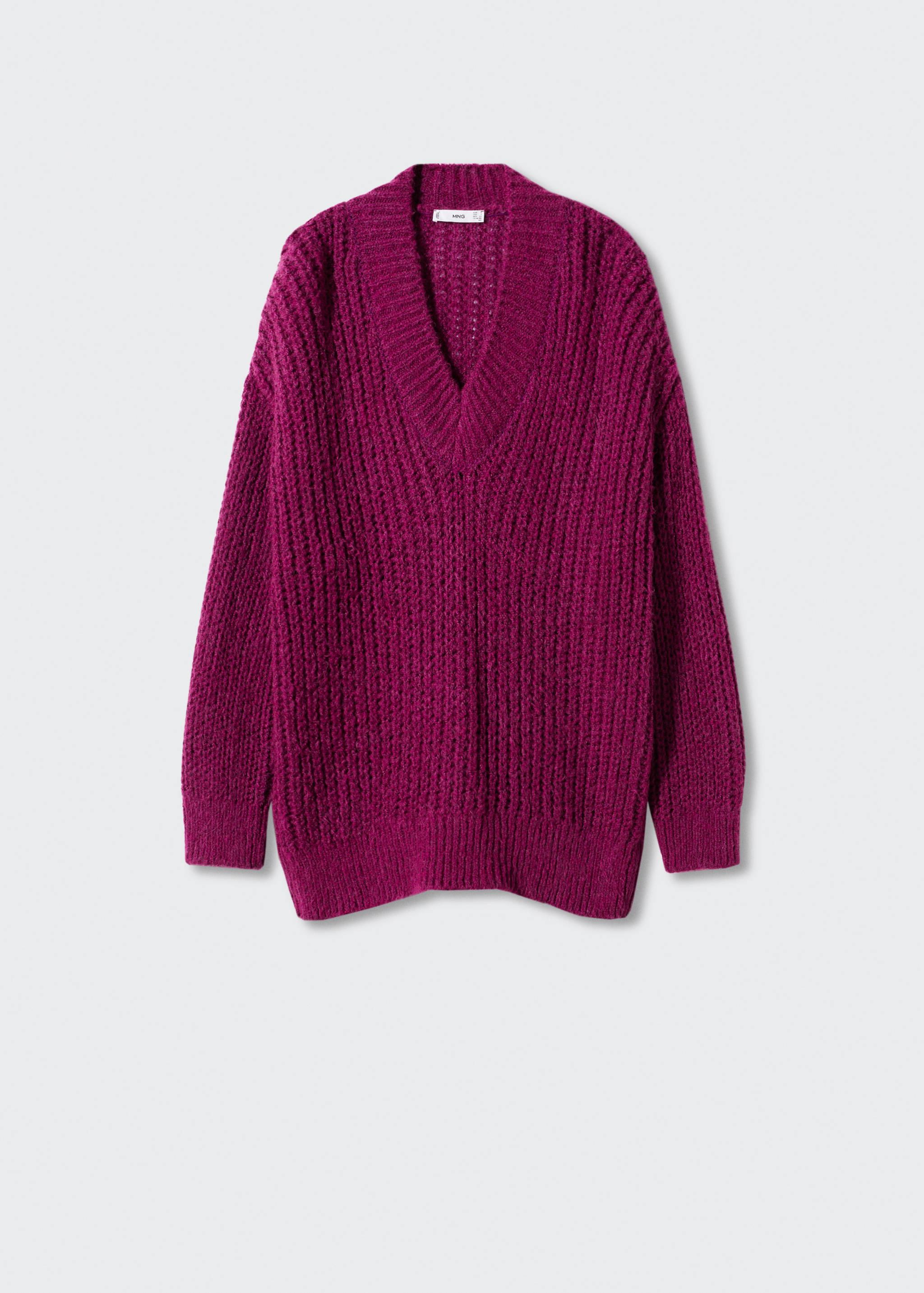 Oversized-Pullover mit V-Ausschnitt - Artikel ohne Model