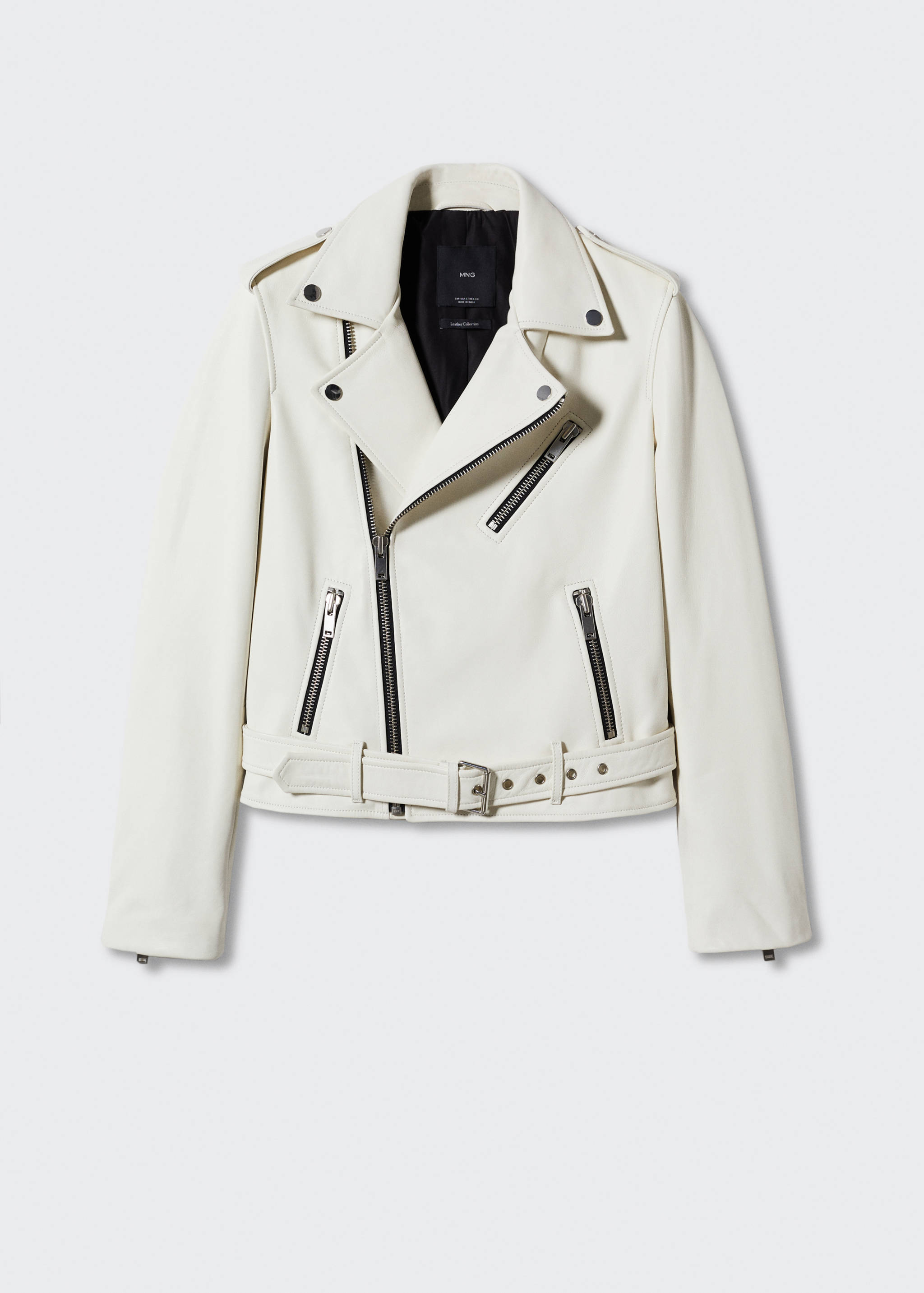 Blouson biker en cuir - Article sans modèle